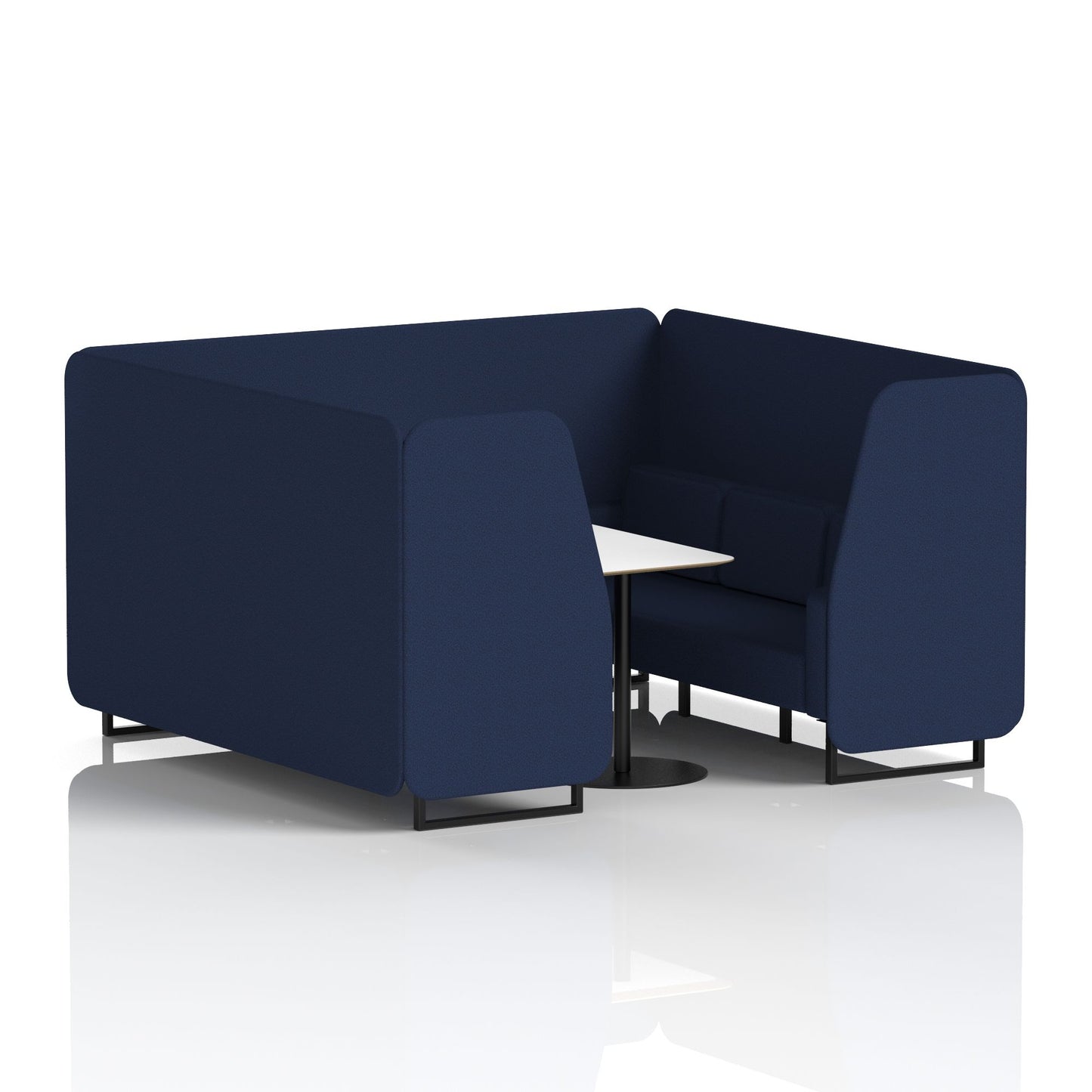 Brixworth Booth With White Table In Single Tone (Part 1)