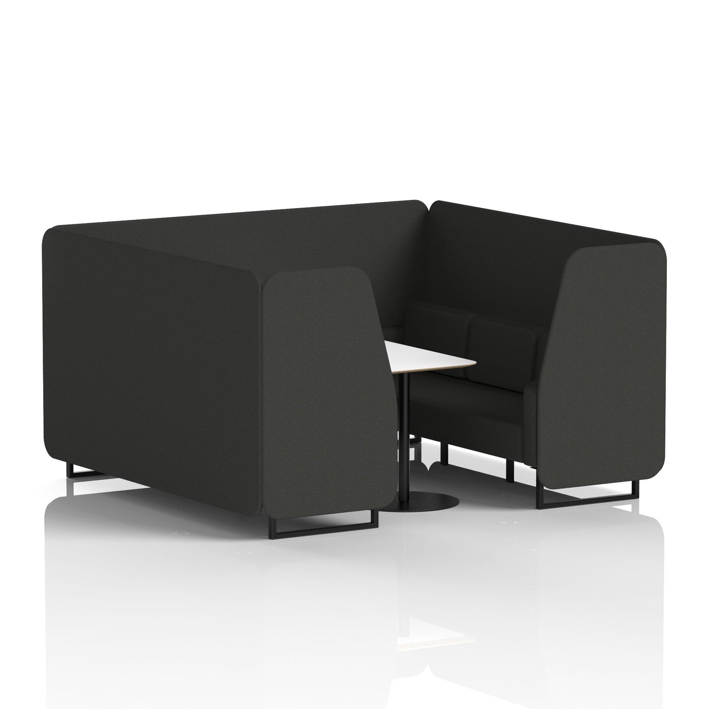 Brixworth Booth With White Table In Single Tone (Part 1)