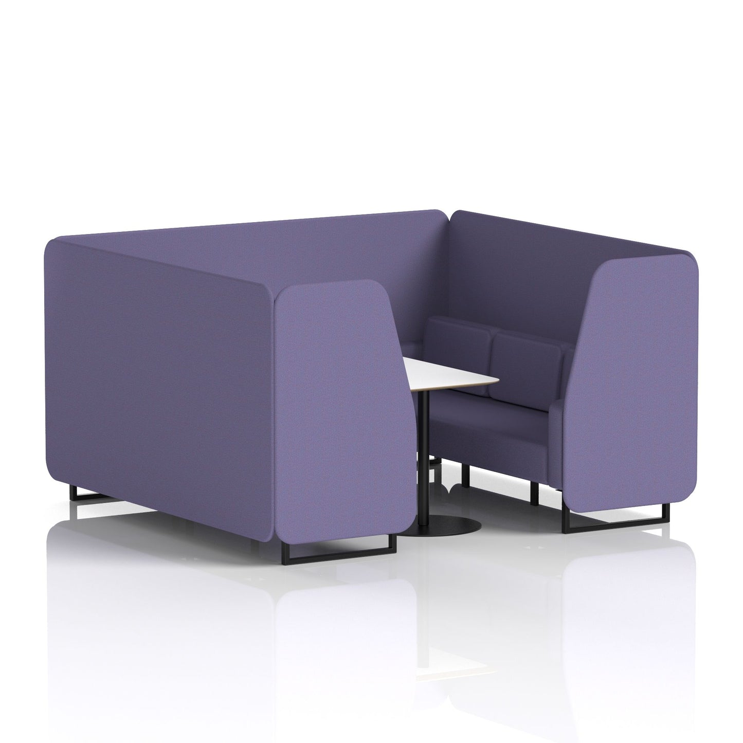 Brixworth Booth With White Table In Single Tone (Part 1)