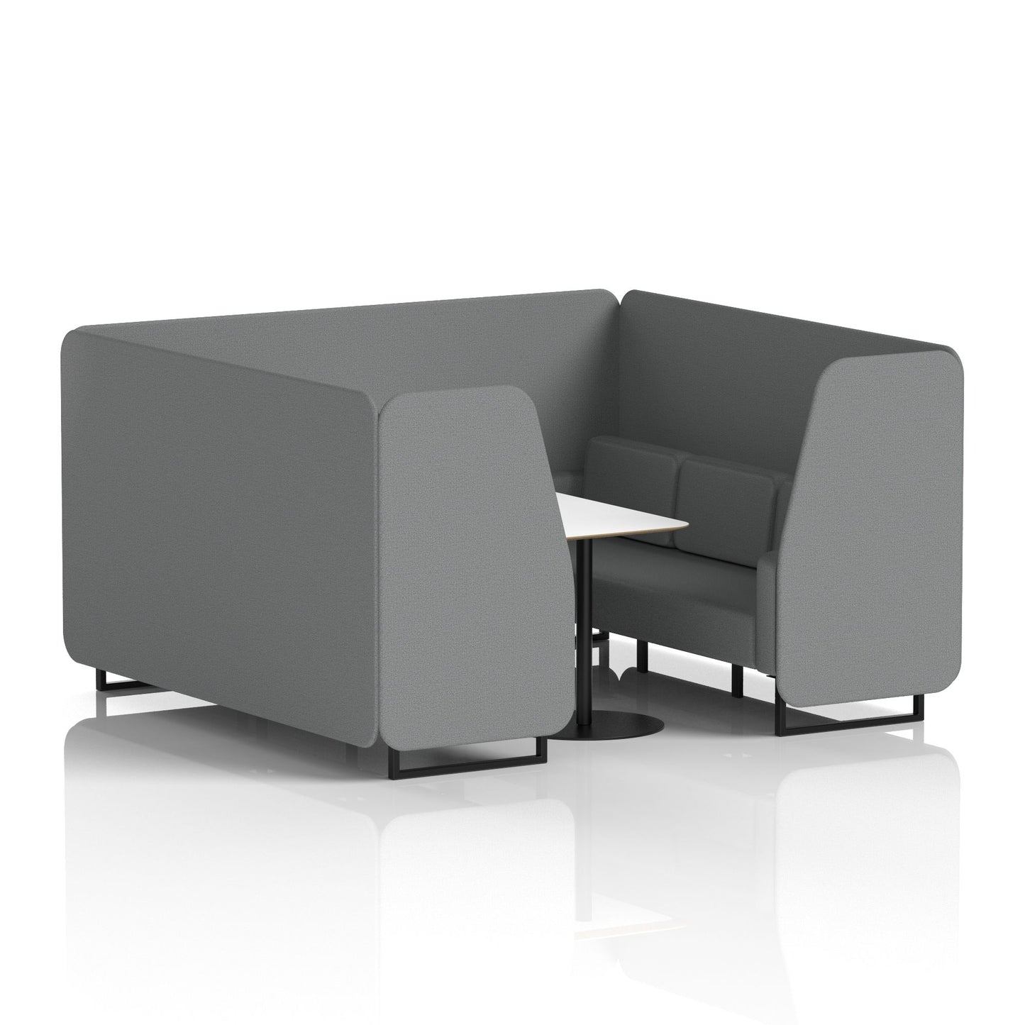 Brixworth Booth With White Table In Single Tone (Part 1)