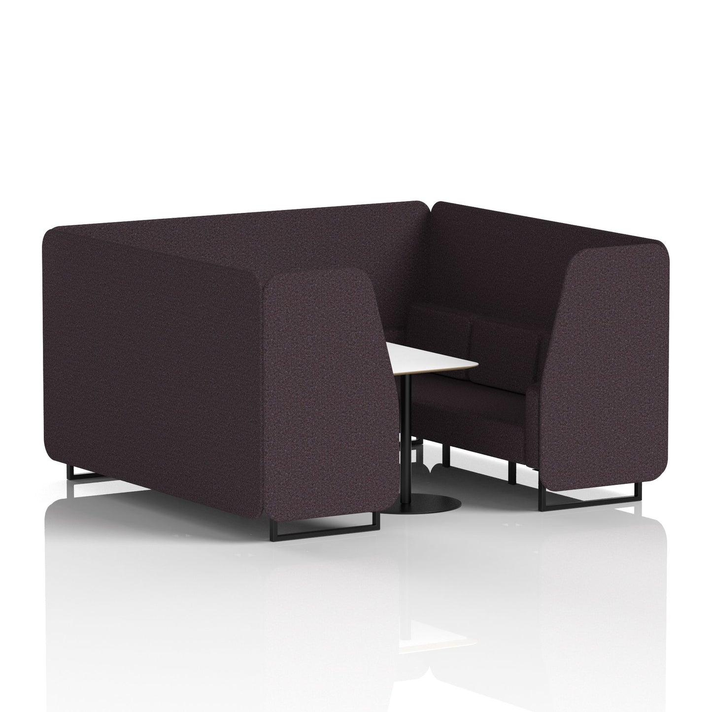 Brixworth Booth With White Table In Single Tone (Part 1)