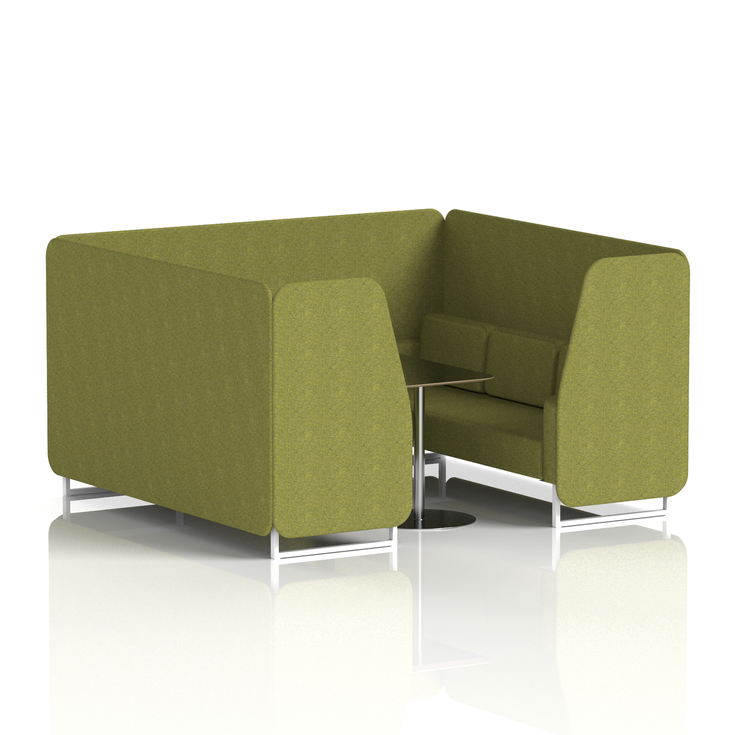 Brixworth Booth With Black Table In Single Tone (Part 1)