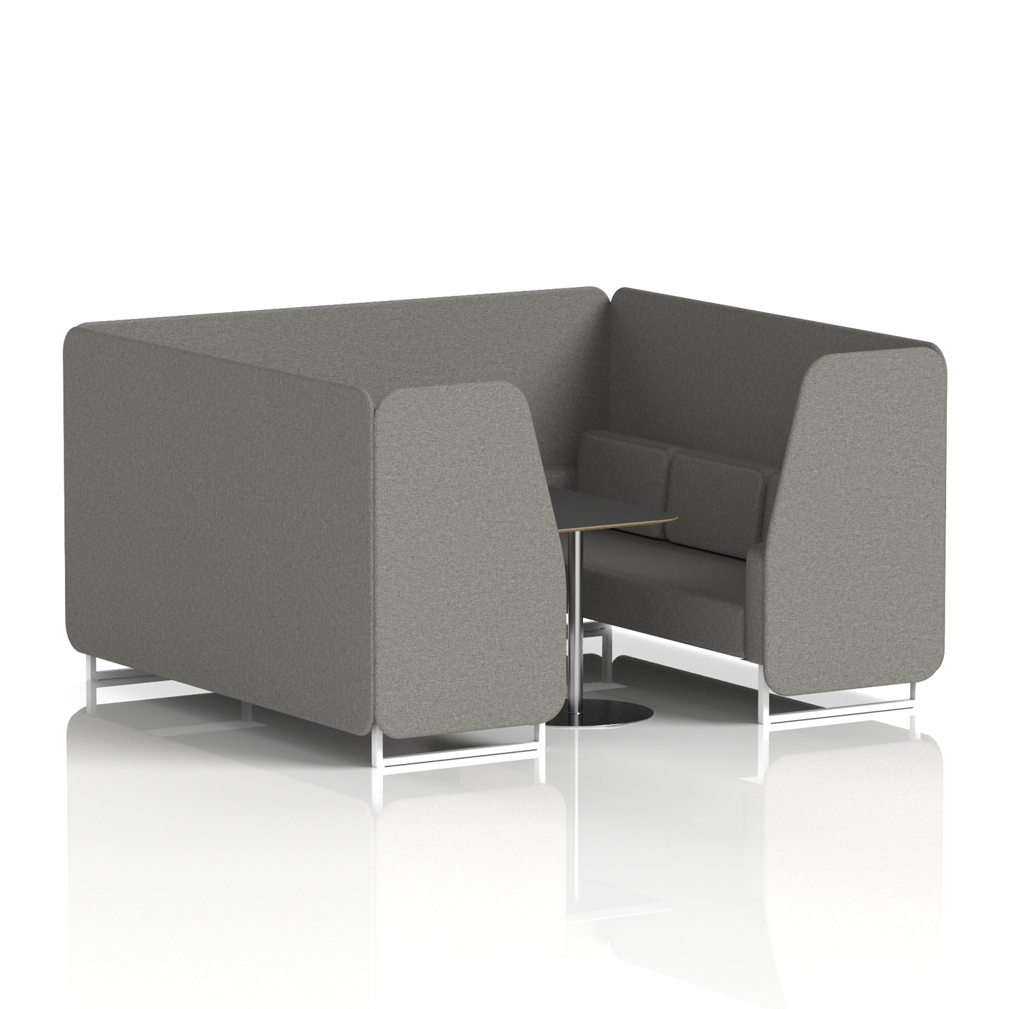 Brixworth Booth With Black Table In Single Tone (Part 2)