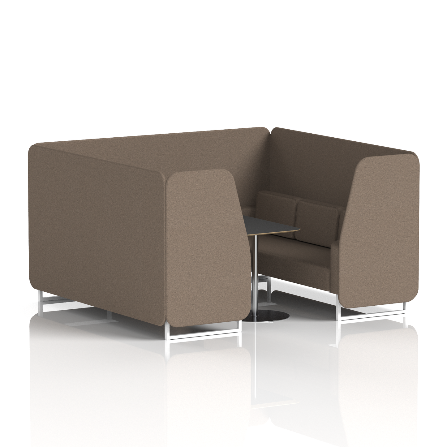Brixworth Booth With Black Table In Single Tone (Part 2)