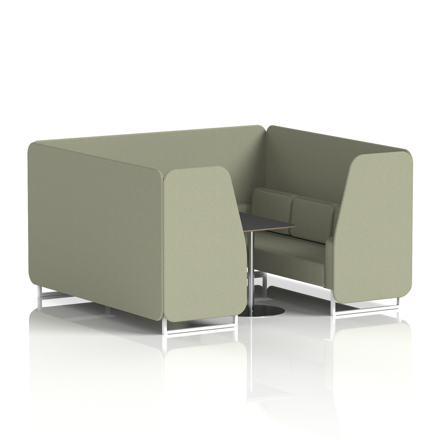 Brixworth Booth With Black Table In Single Tone (Part 2)