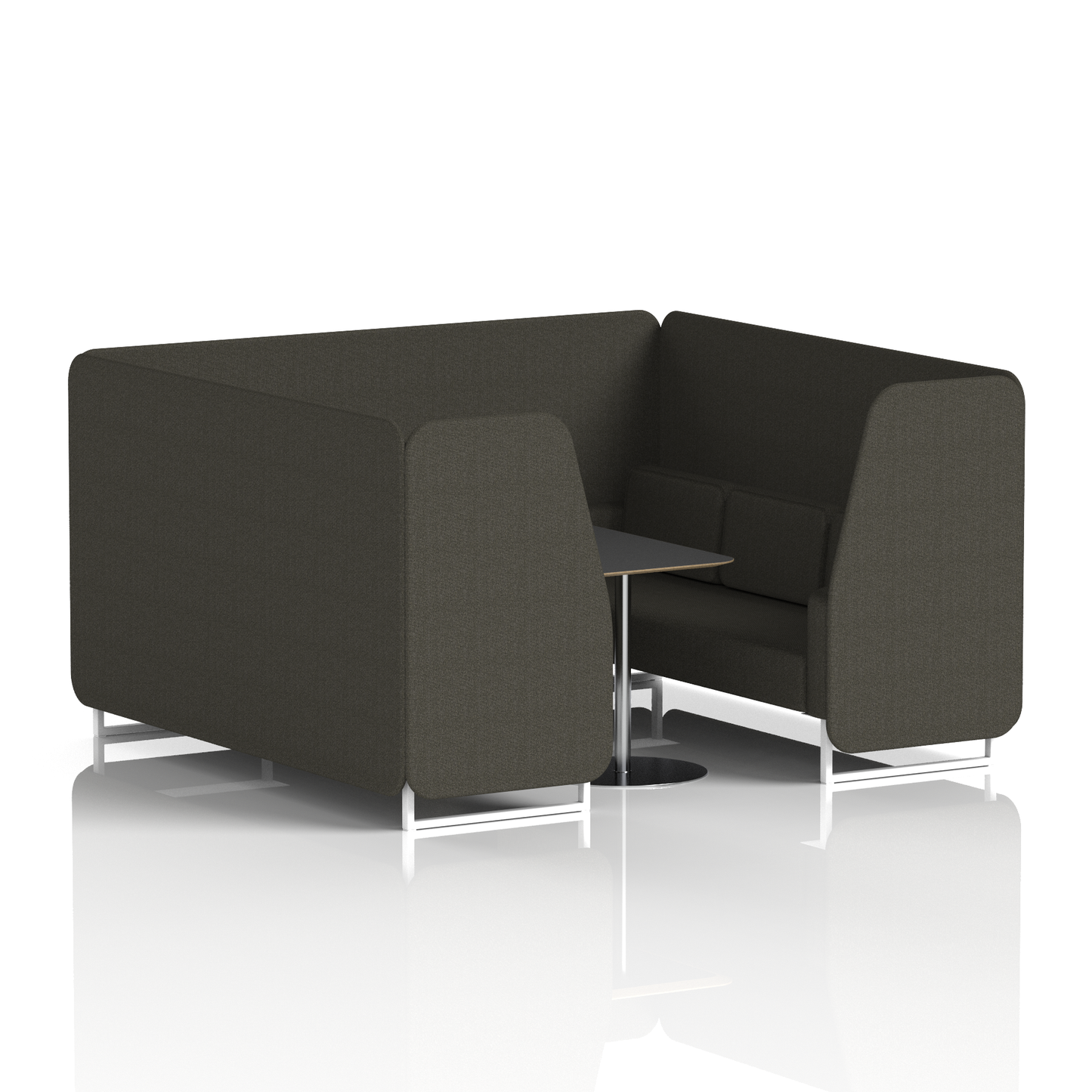 Brixworth Booth With Black Table In Single Tone (Part 2)
