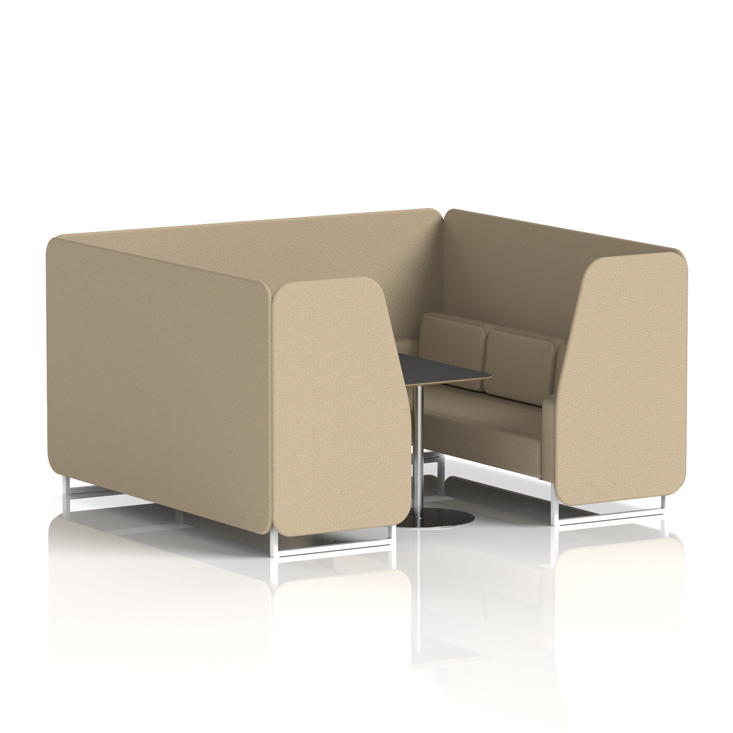 Brixworth Booth With Black Table In Single Tone (Part 2)