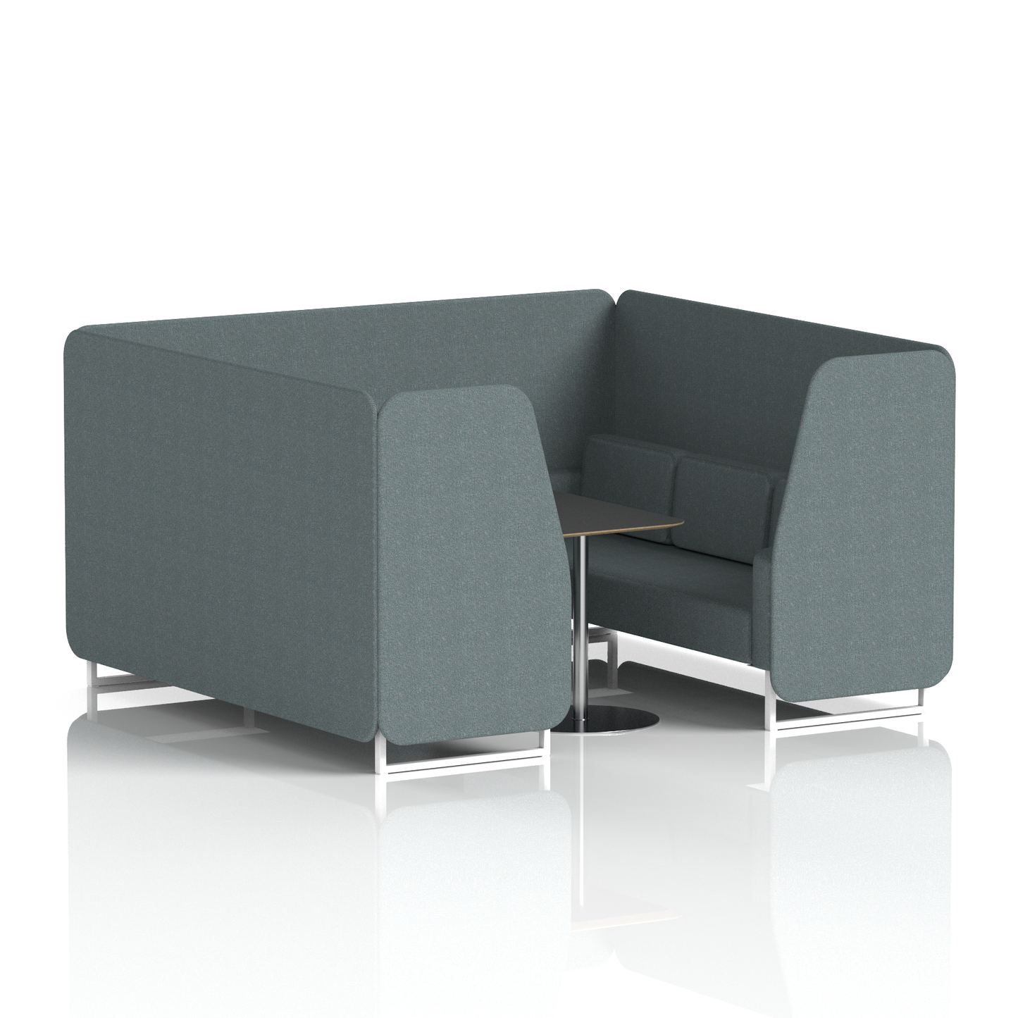 Brixworth Booth With Black Table In Single Tone (Part 2)
