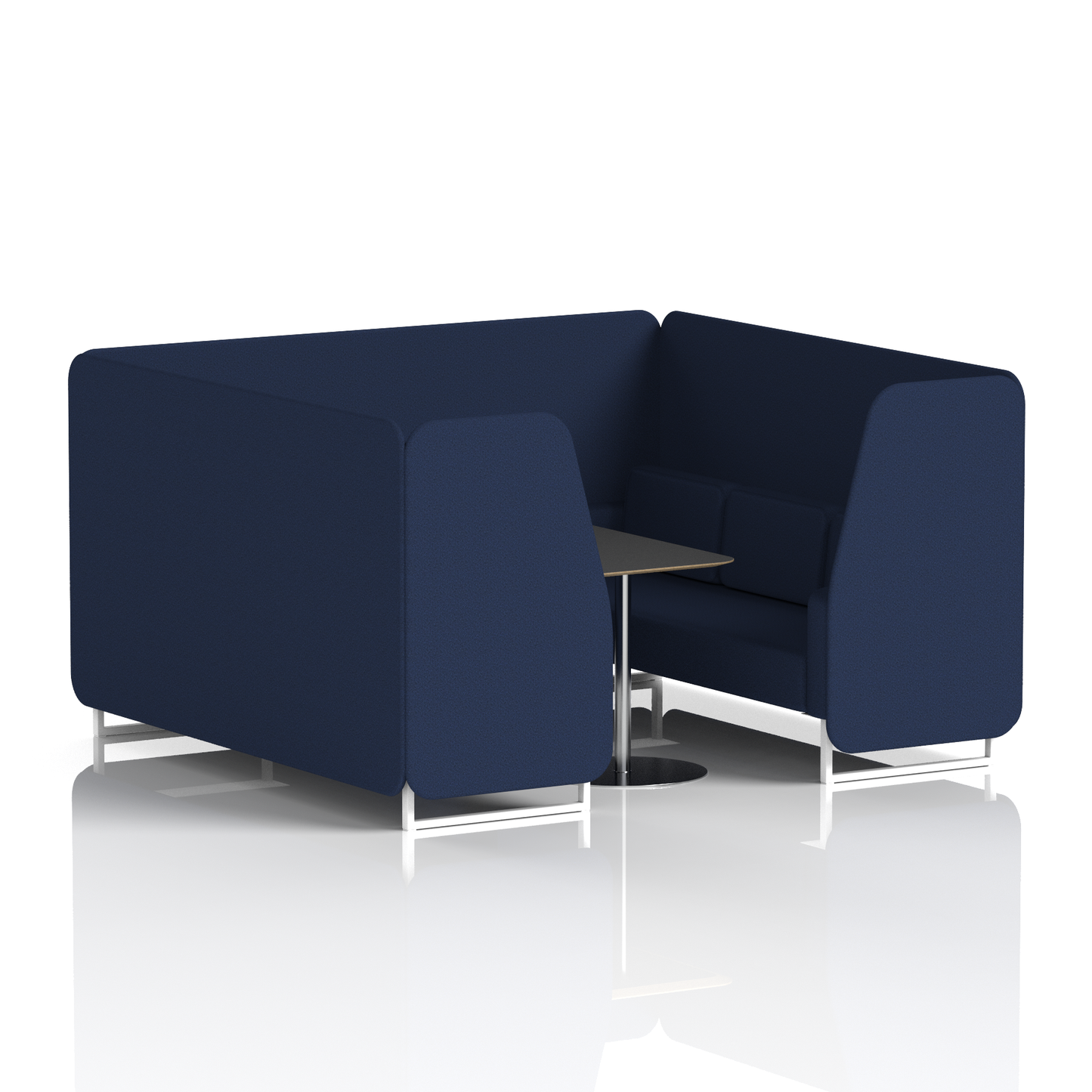 Brixworth Booth With Black Table In Single Tone (Part 2)