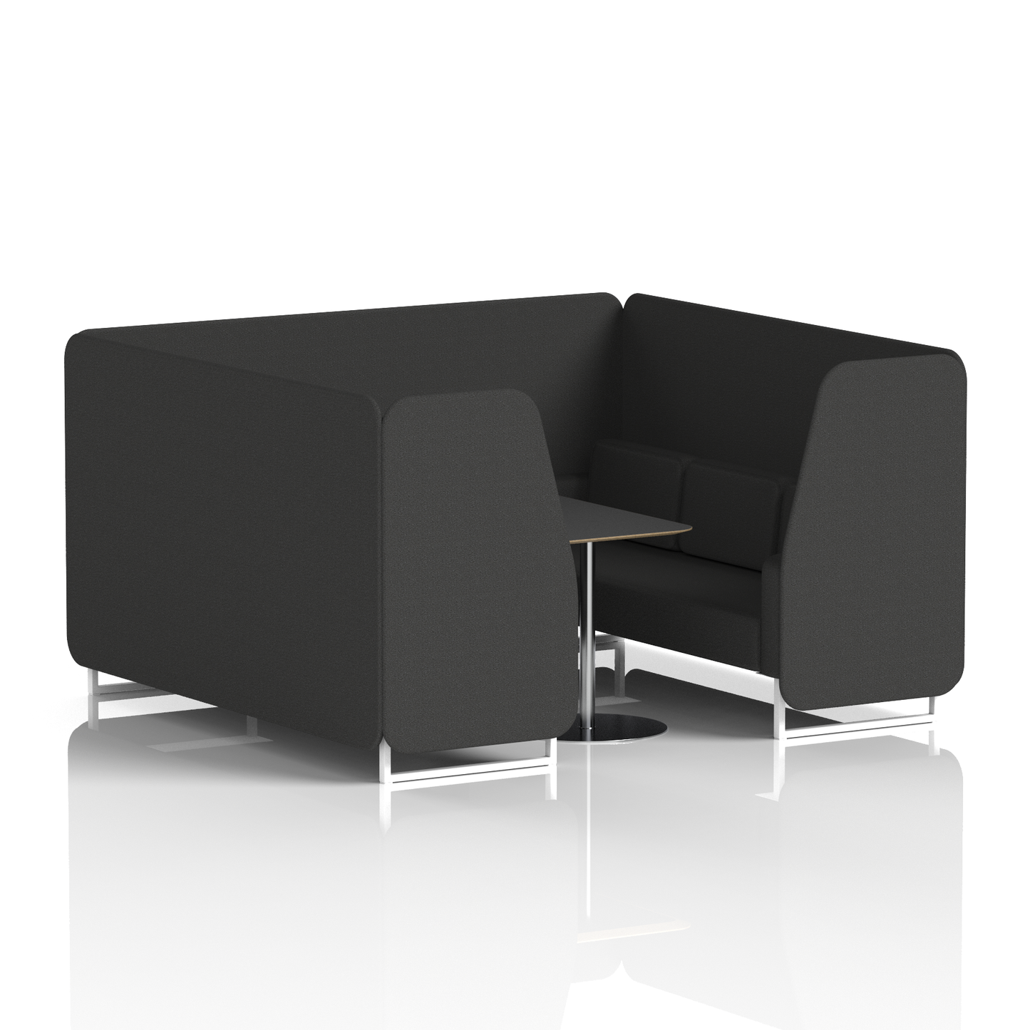 Brixworth Booth With Black Table In Single Tone (Part 2)