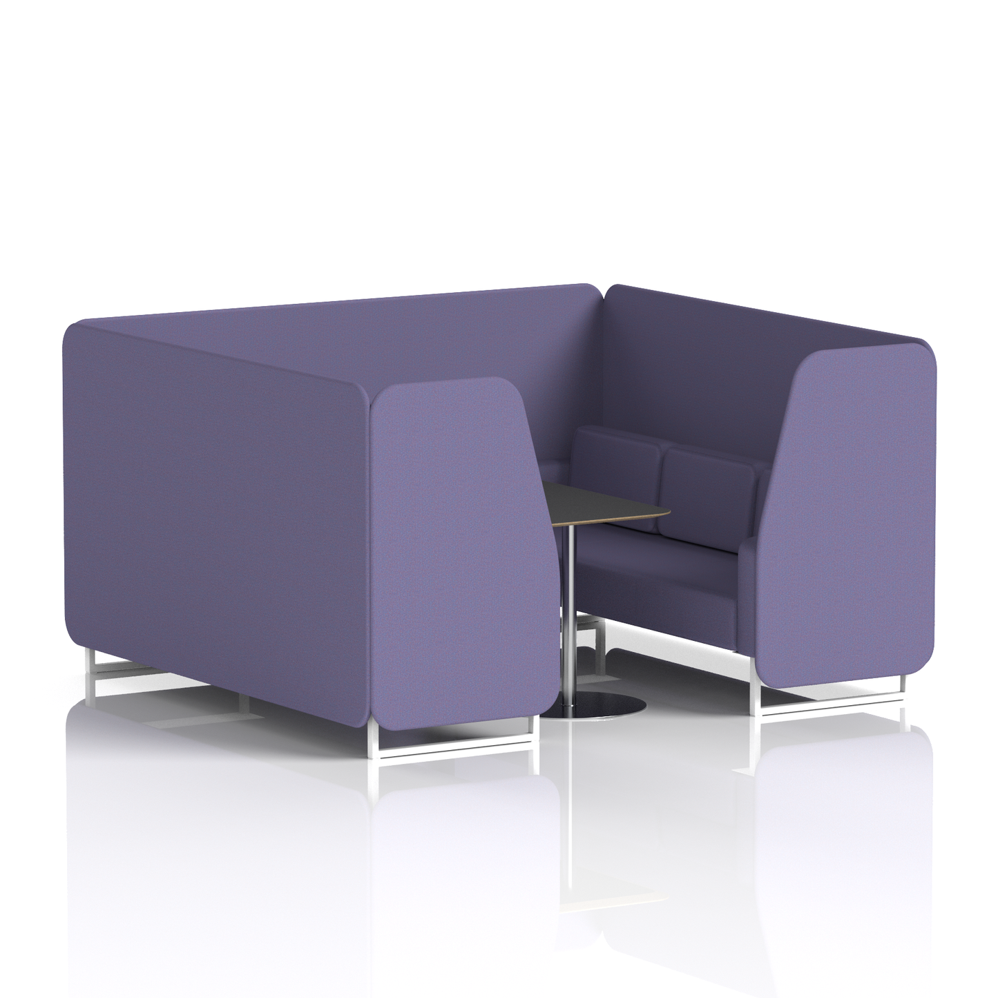 Brixworth Booth With Black Table In Single Tone (Part 2)