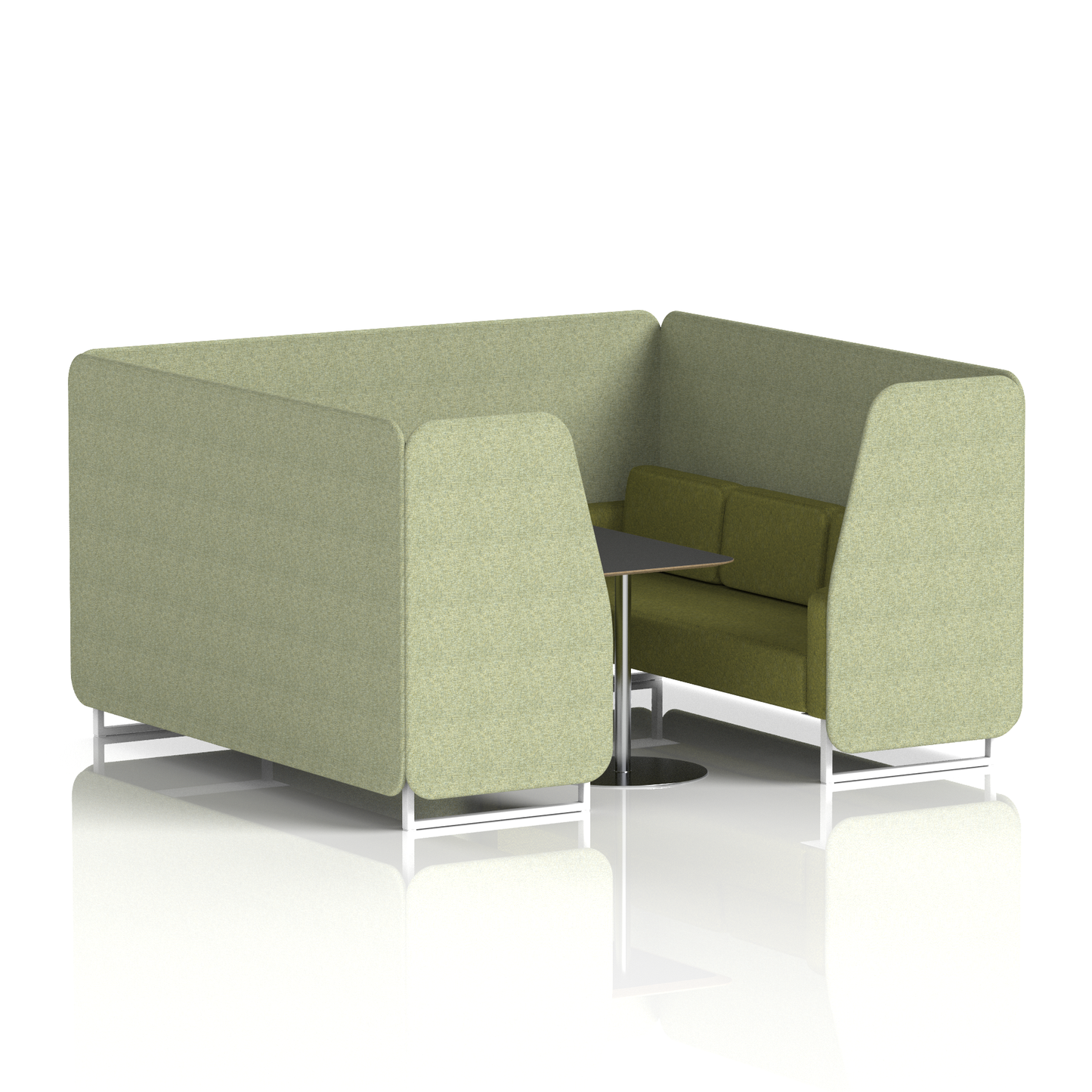 Brixworth Booth With Black Table In Two Tone (Part 1)