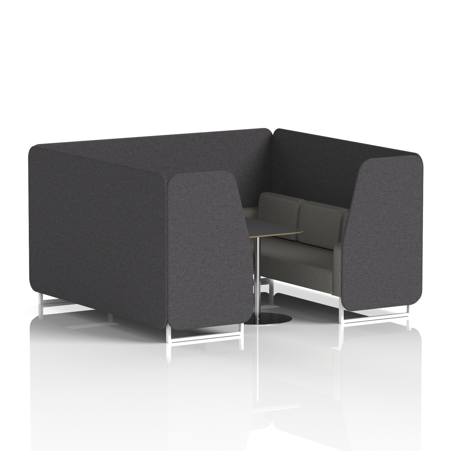 Brixworth Booth With Black Table In Two Tone (Part 1)