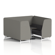 Brixworth Booth With Black Table In Two Tone (Part 2)
