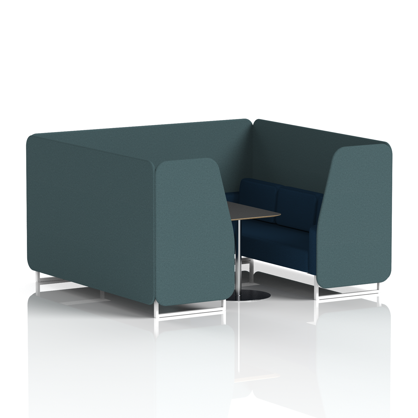 Brixworth Booth With Black Table In Two Tone (Part 2)
