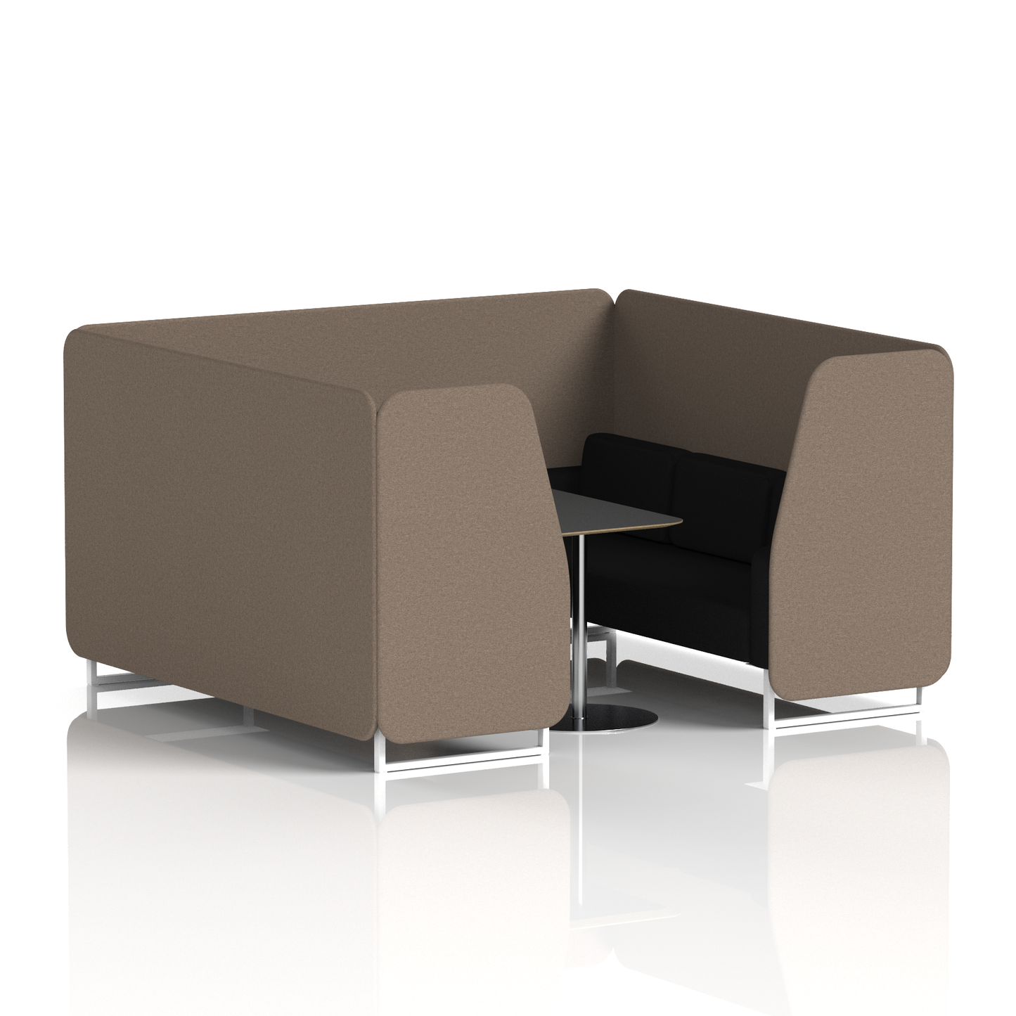 Brixworth Booth With Black Table In Two Tone (Part 2)