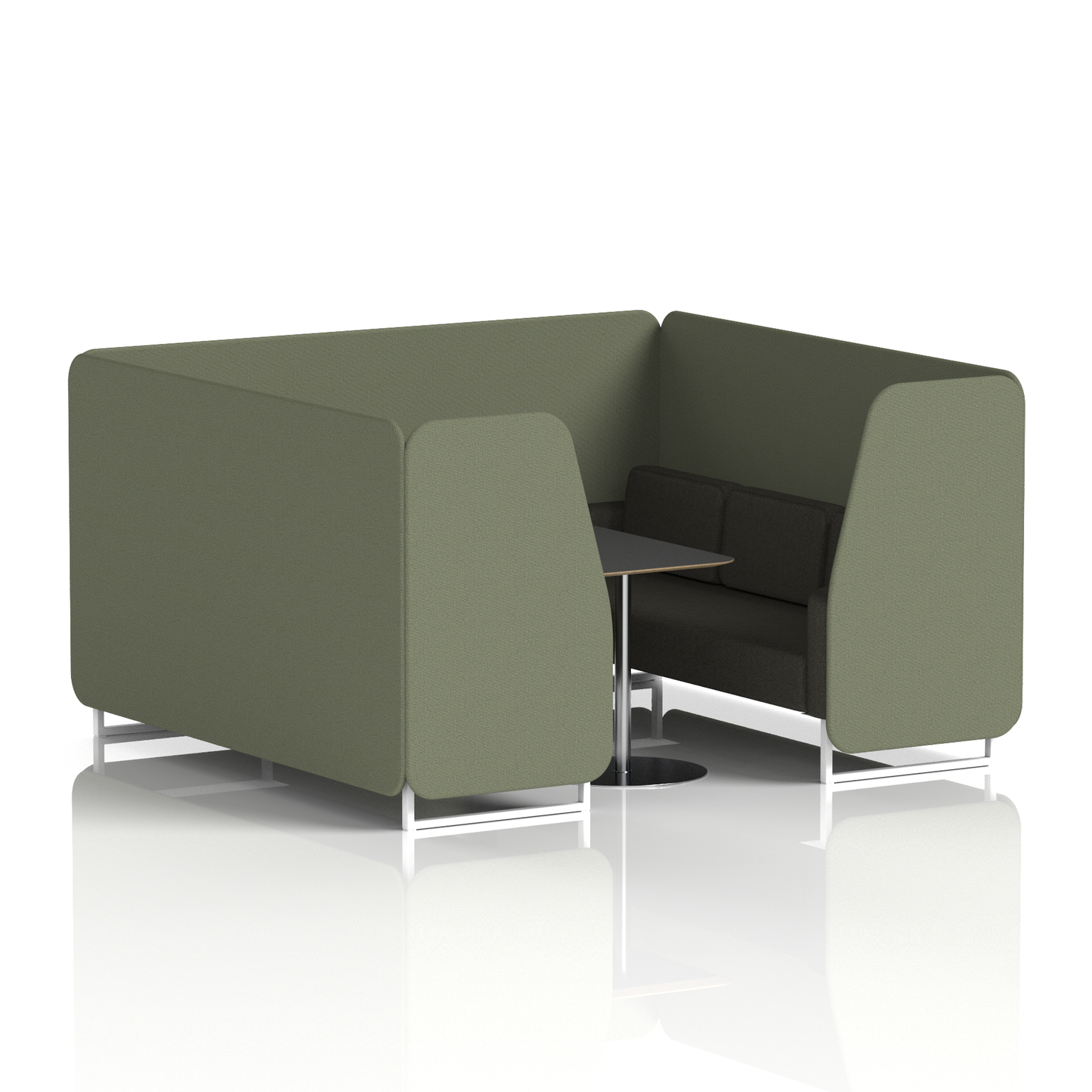 Brixworth Booth With Black Table In Two Tone (Part 2)