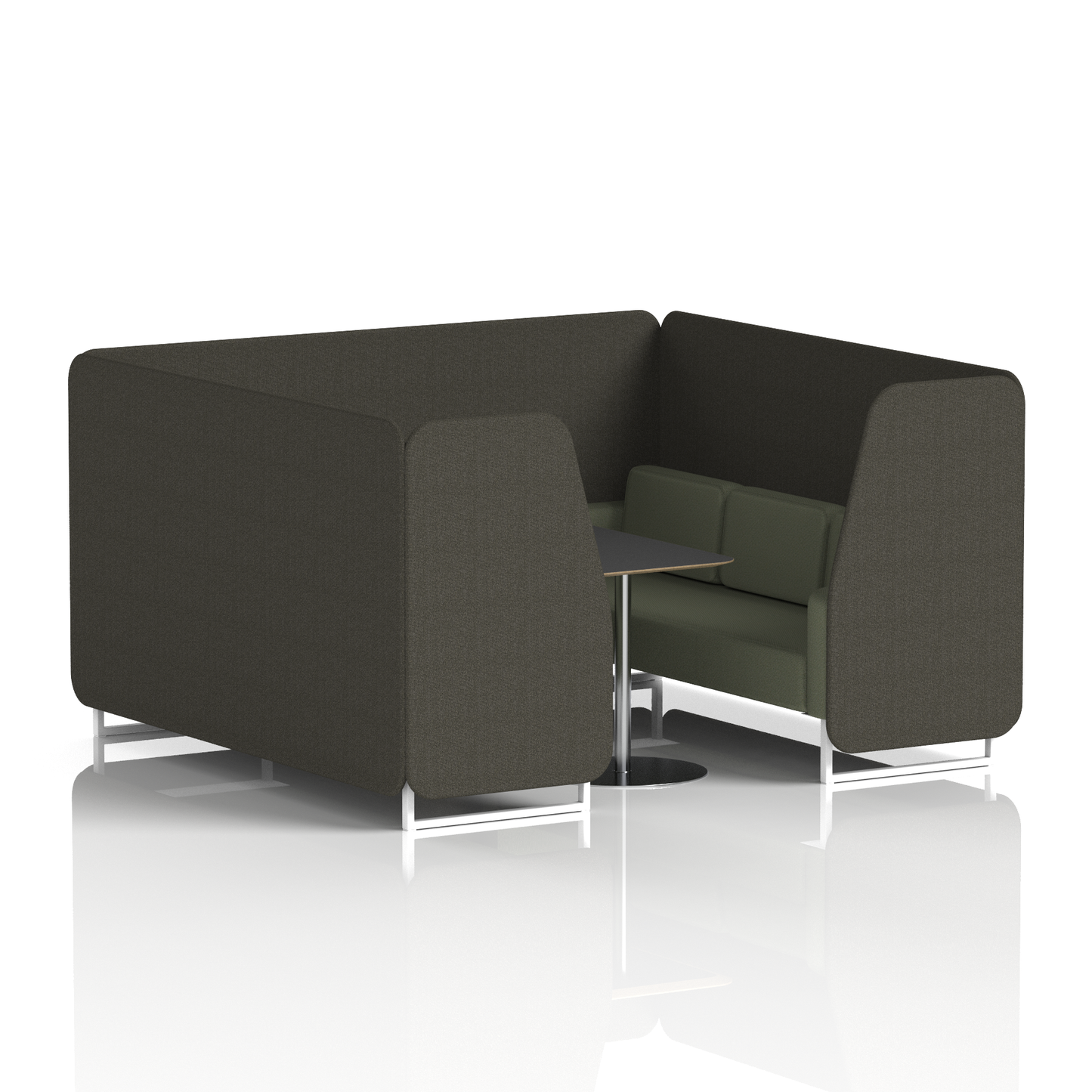 Brixworth Booth With Black Table In Two Tone (Part 2)