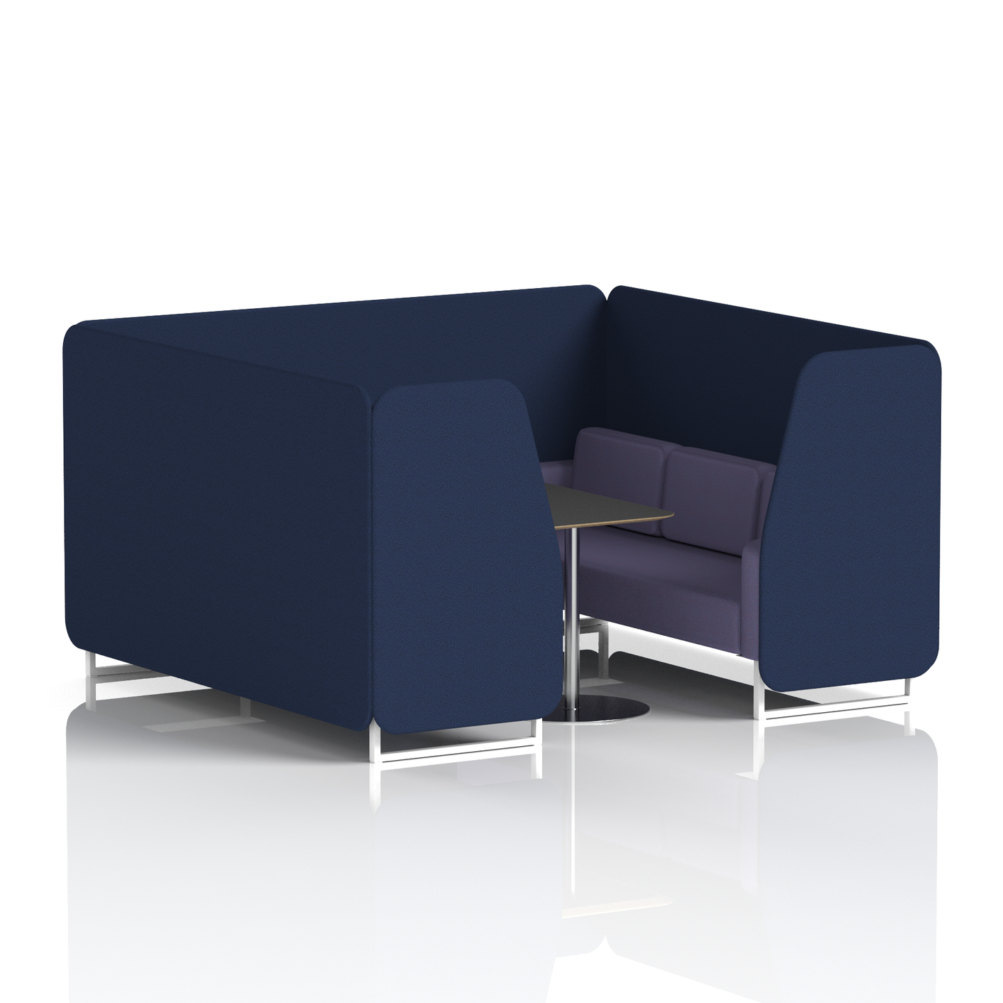 Brixworth Booth With Black Table In Two Tone (Part 2)