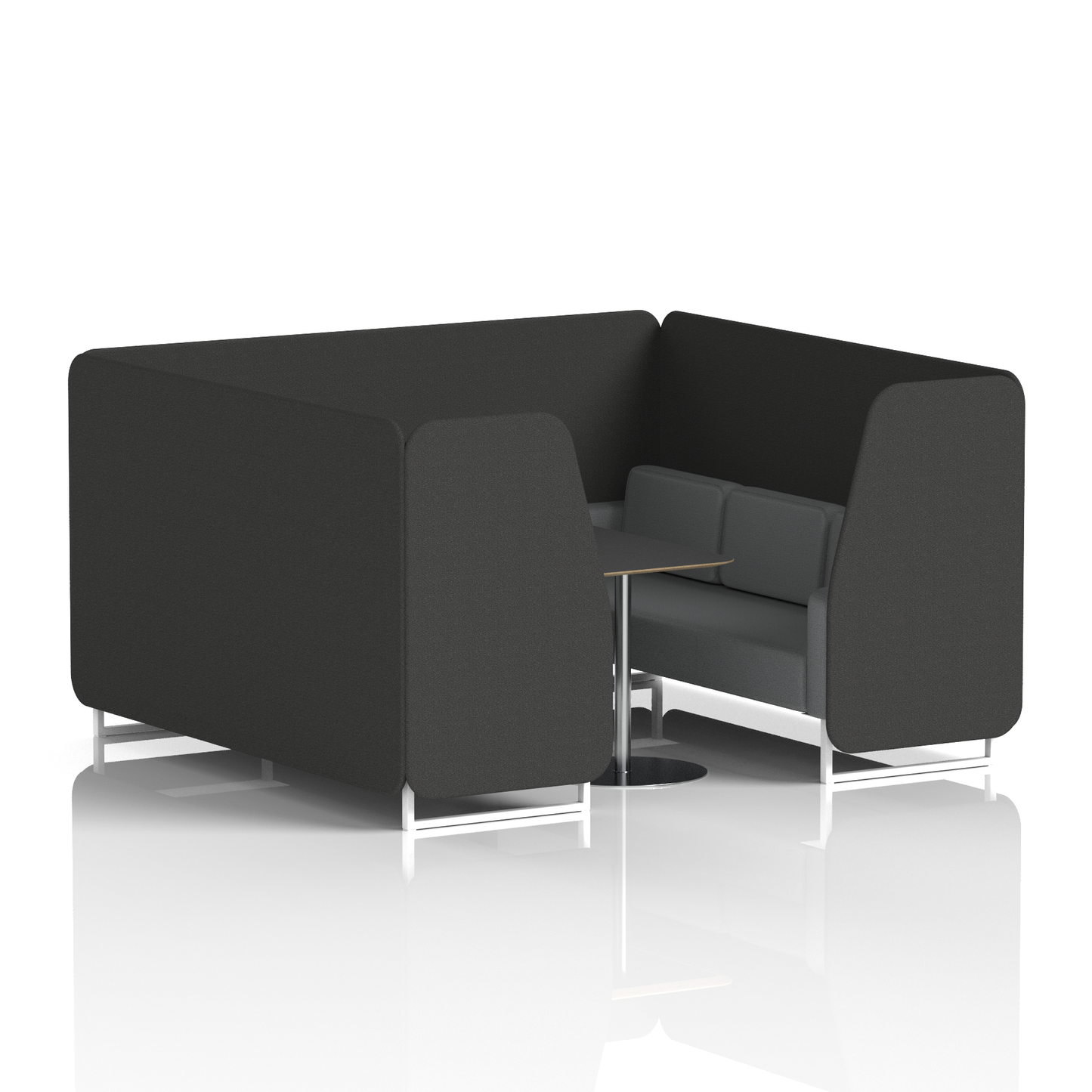Brixworth Booth With Black Table In Two Tone (Part 2)