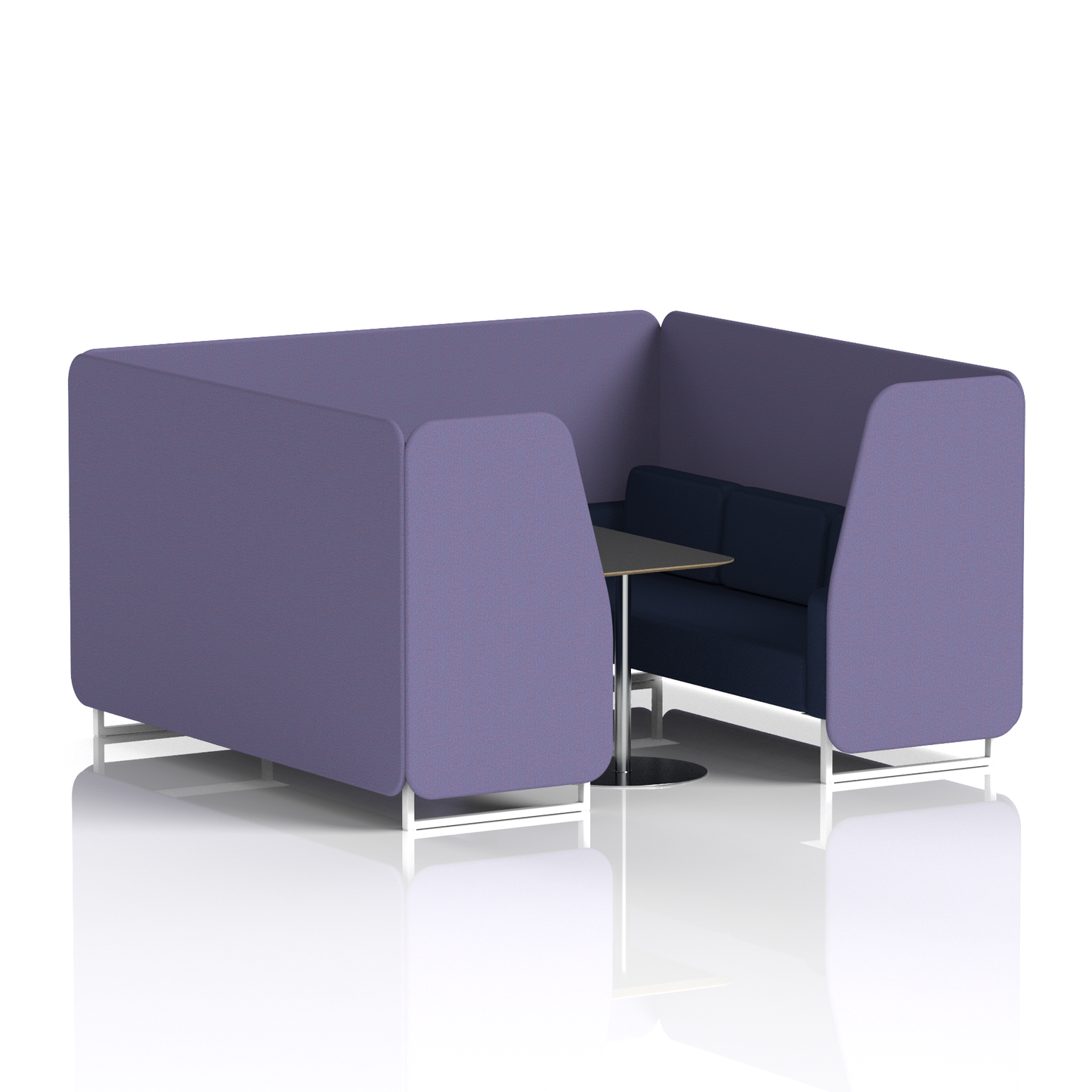 Brixworth Booth With Black Table In Two Tone (Part 2)