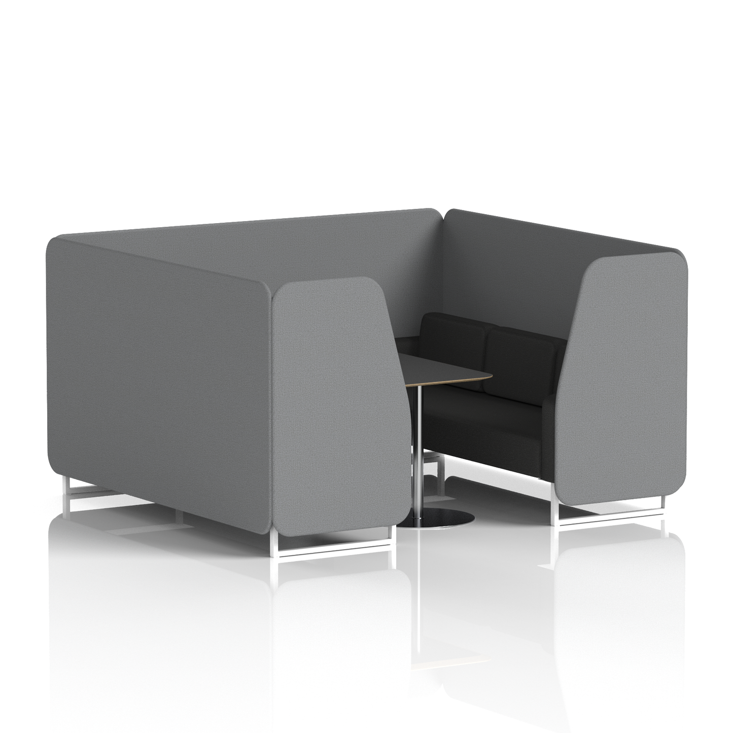 Brixworth Booth With Black Table In Two Tone (Part 2)