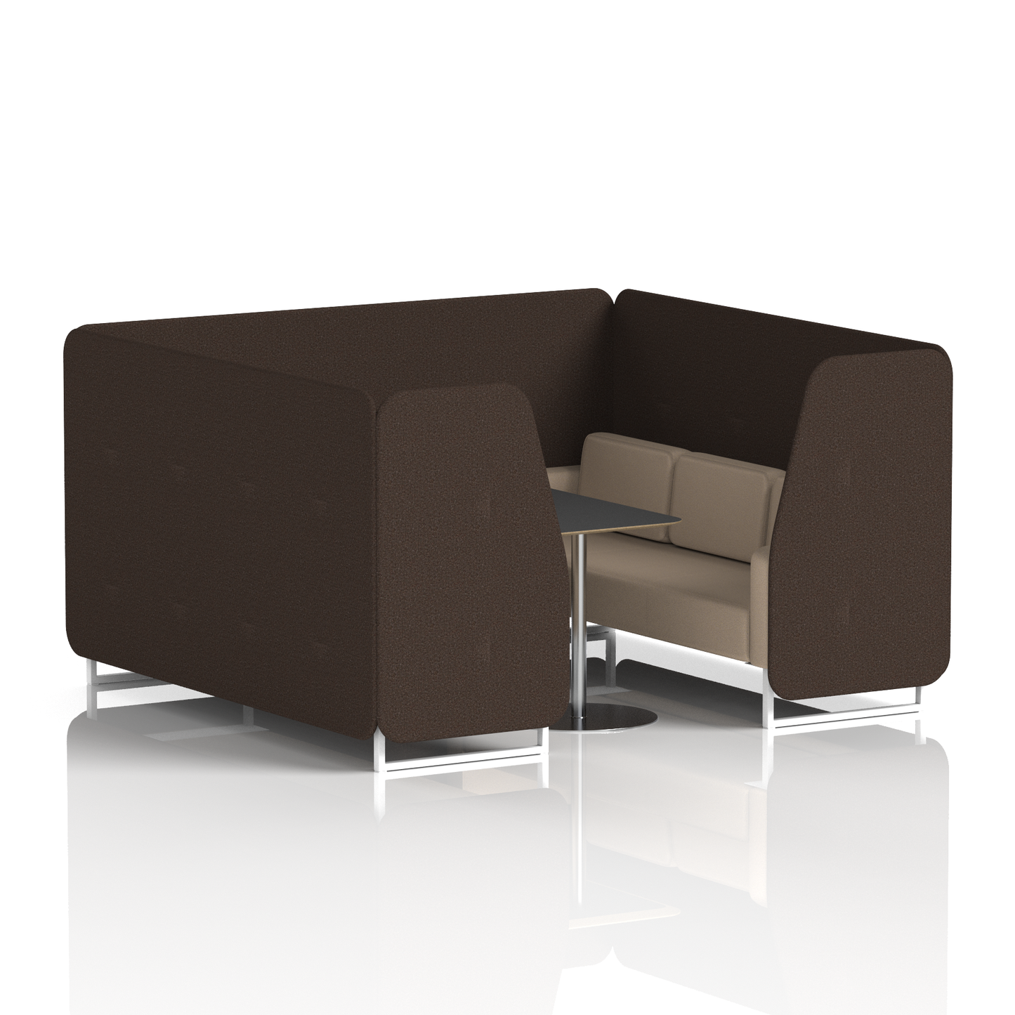 Brixworth Booth With Black Table In Two Tone (Part 2)
