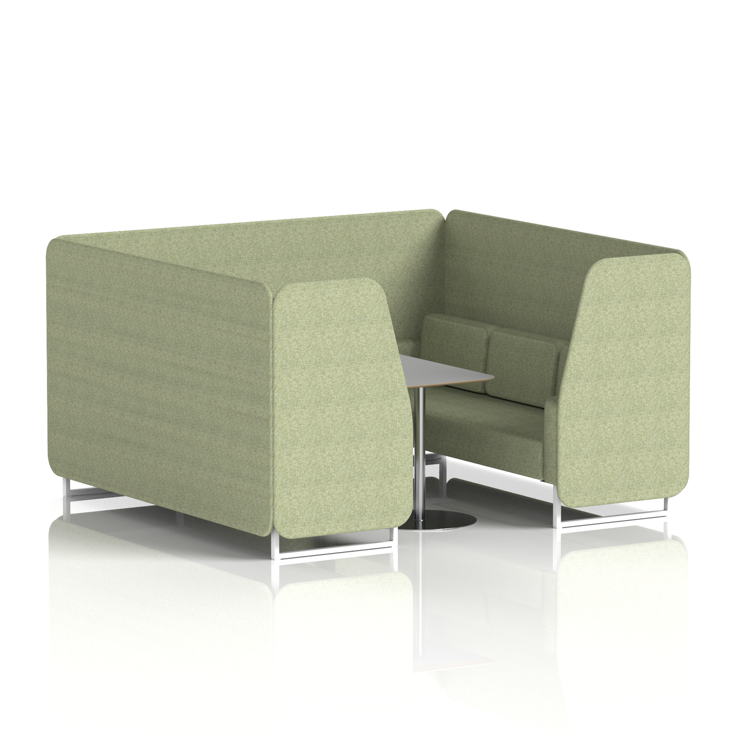 Brixworth Booth With Grey Table In Single Tone (Part 1)