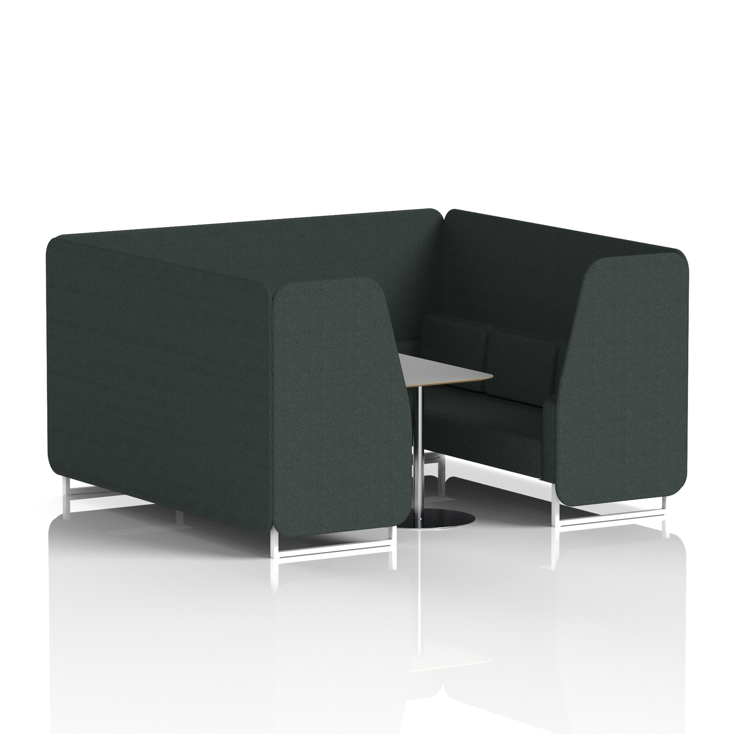 Brixworth Booth With Grey Table In Single Tone (Part 1)