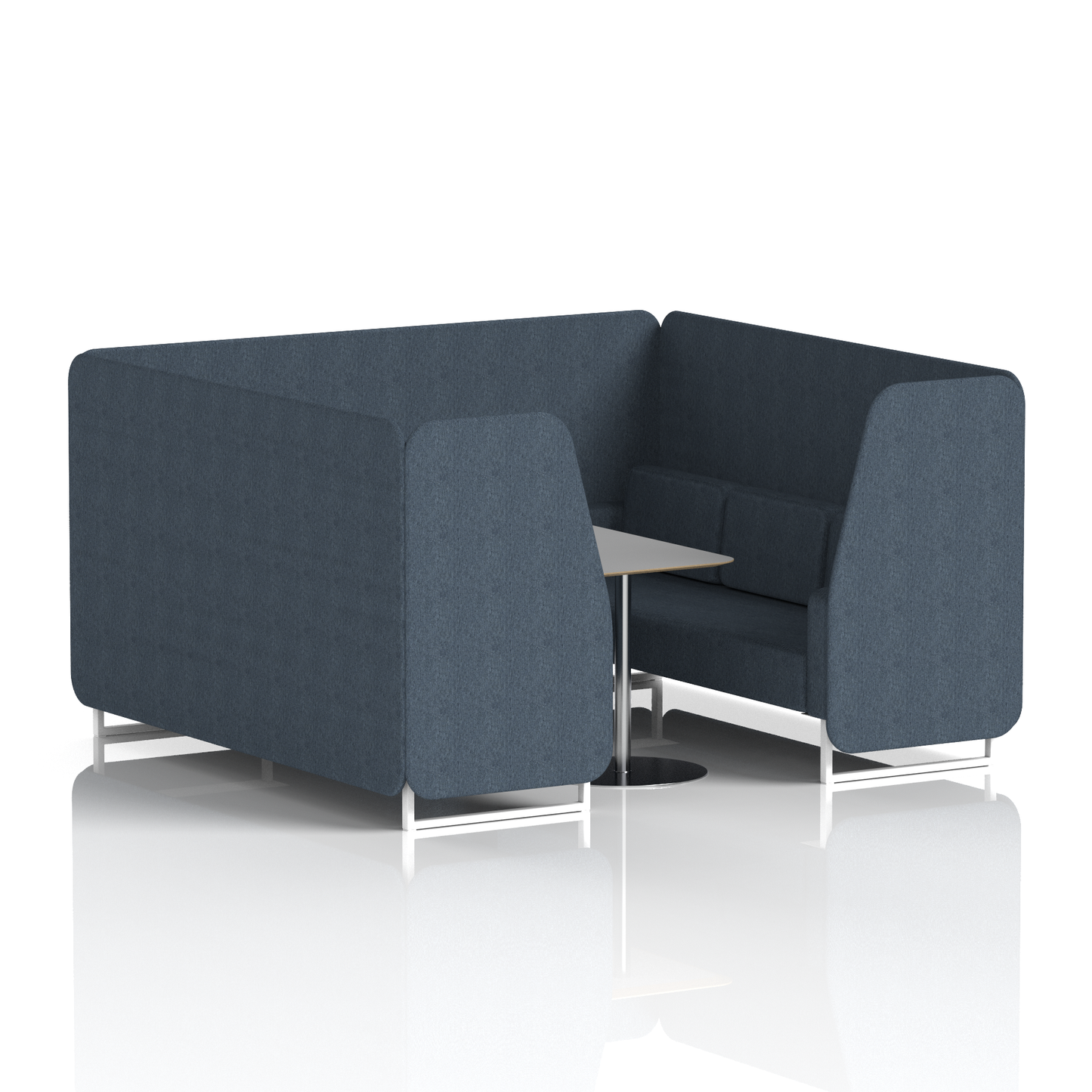 Brixworth Booth With Grey Table In Single Tone (Part 1)