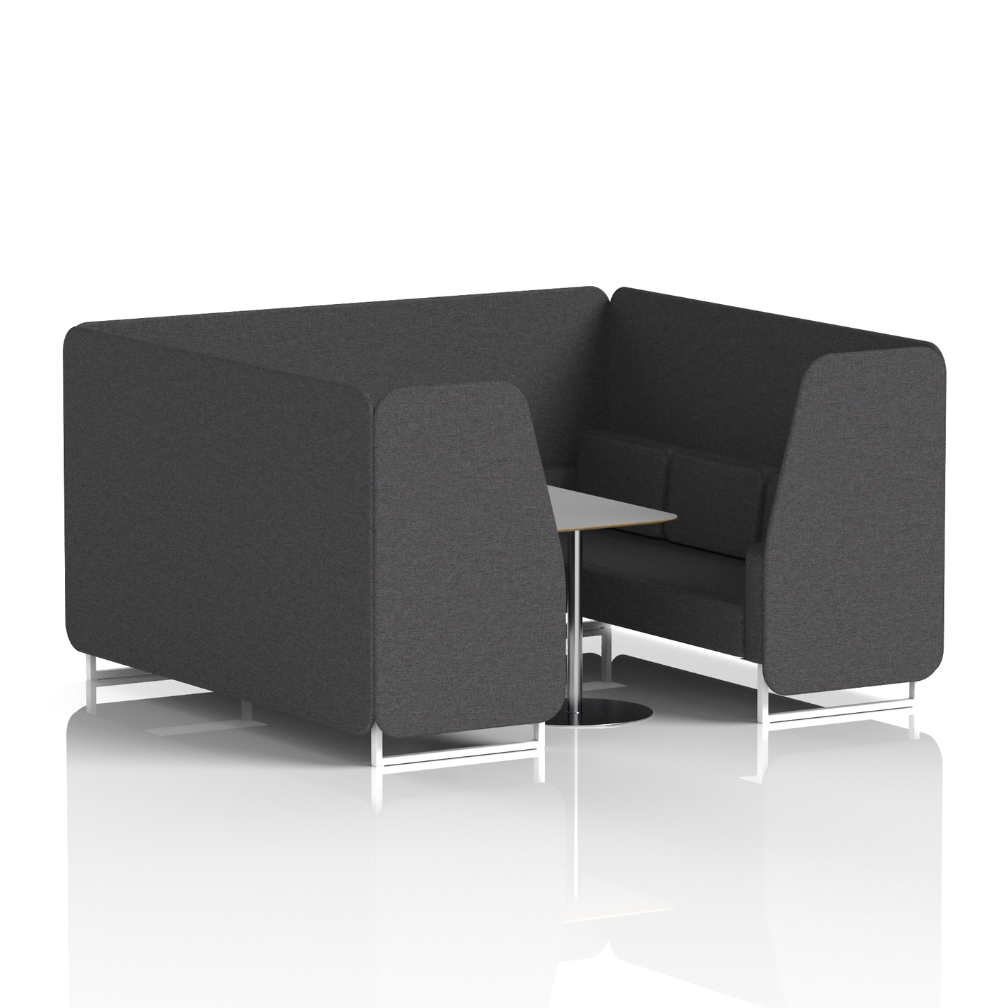 Brixworth Booth With Grey Table In Single Tone (Part 1)