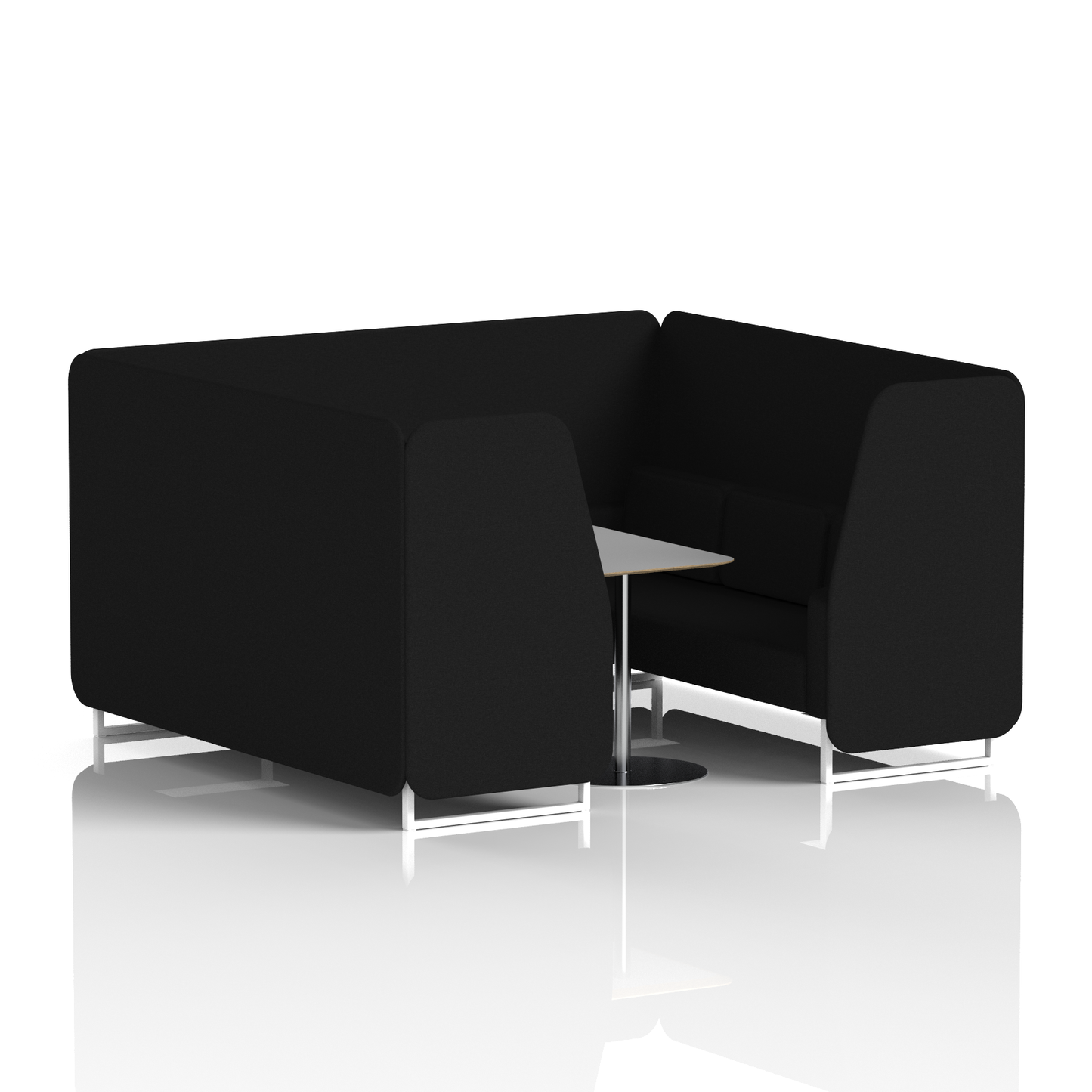 Brixworth Booth With Grey Table In Single Tone (Part 1)