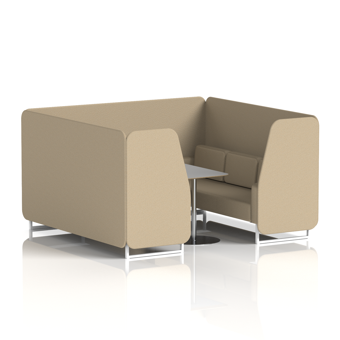 Brixworth Booth With Grey Table In Single Tone (Part 2)