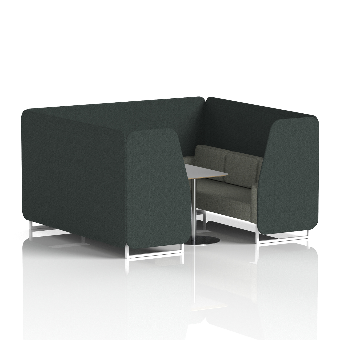 Brixworth Booth With Grey Table In Two Tone (Part 1)