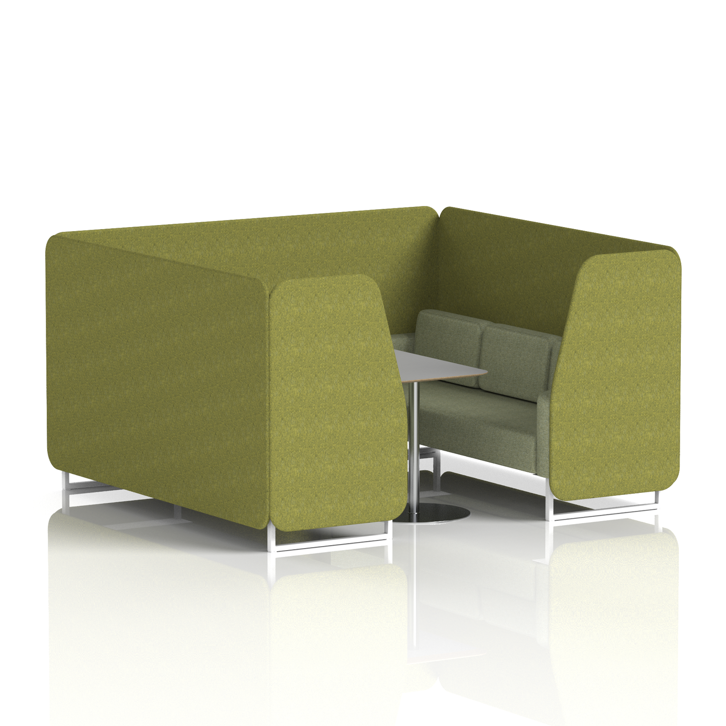 Brixworth Booth With Grey Table In Two Tone (Part 1)