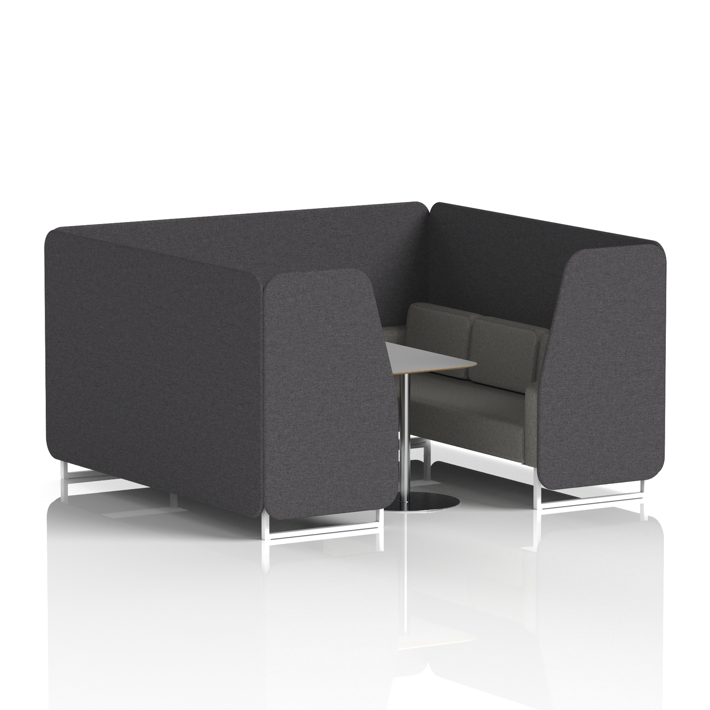 Brixworth Booth With Grey Table In Two Tone (Part 1)
