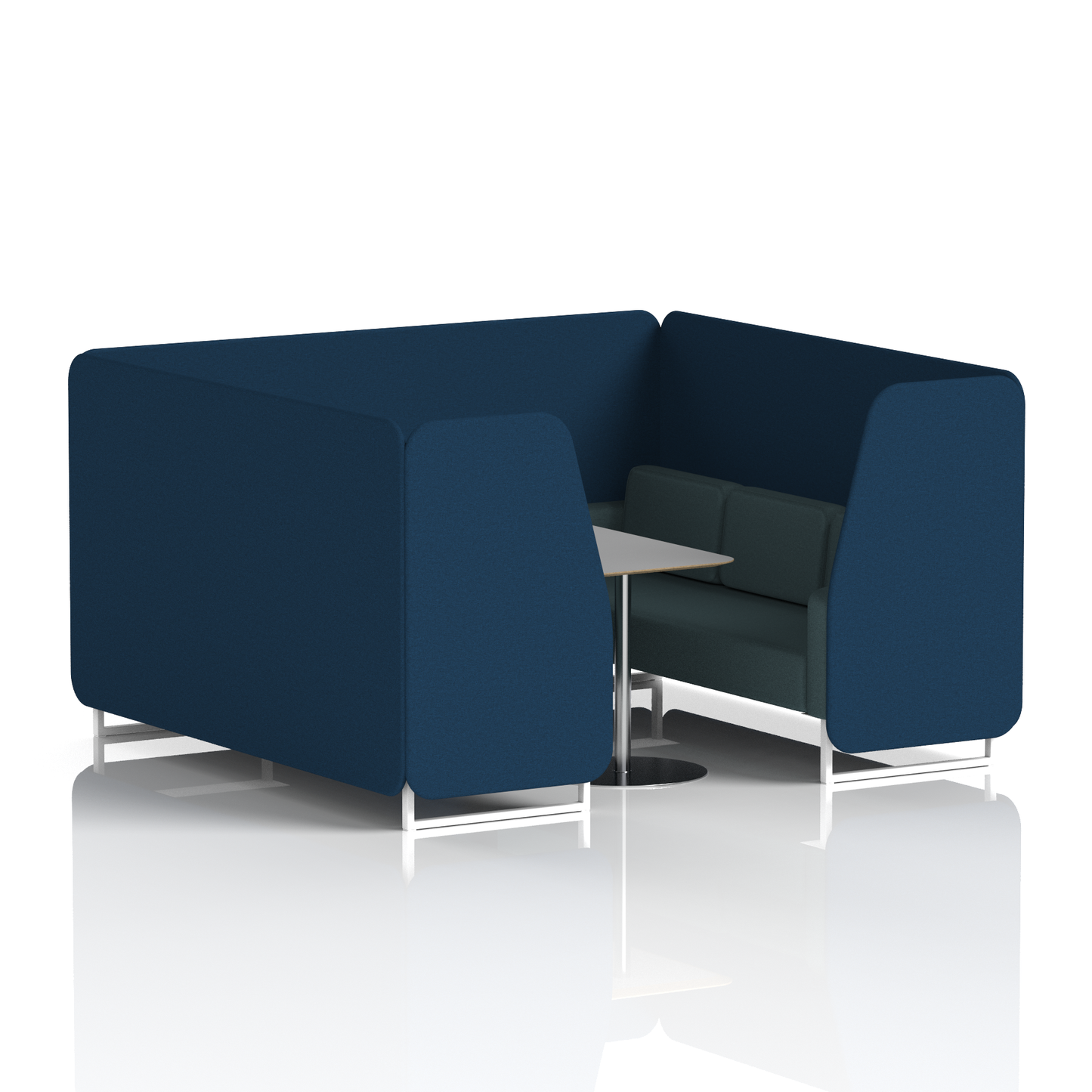Brixworth Booth With Grey Table In Two Tone (Part 1)