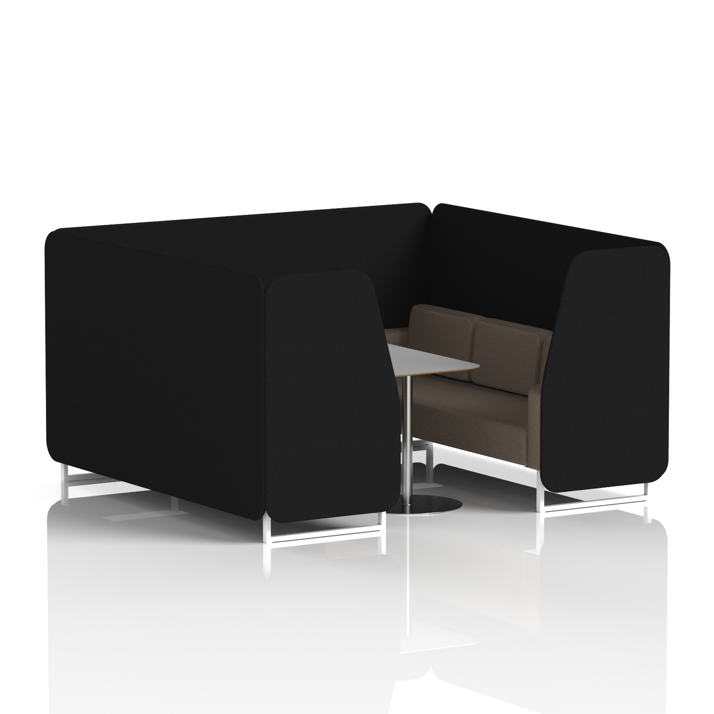 Brixworth Booth With Grey Table In Two Tone (Part 1)