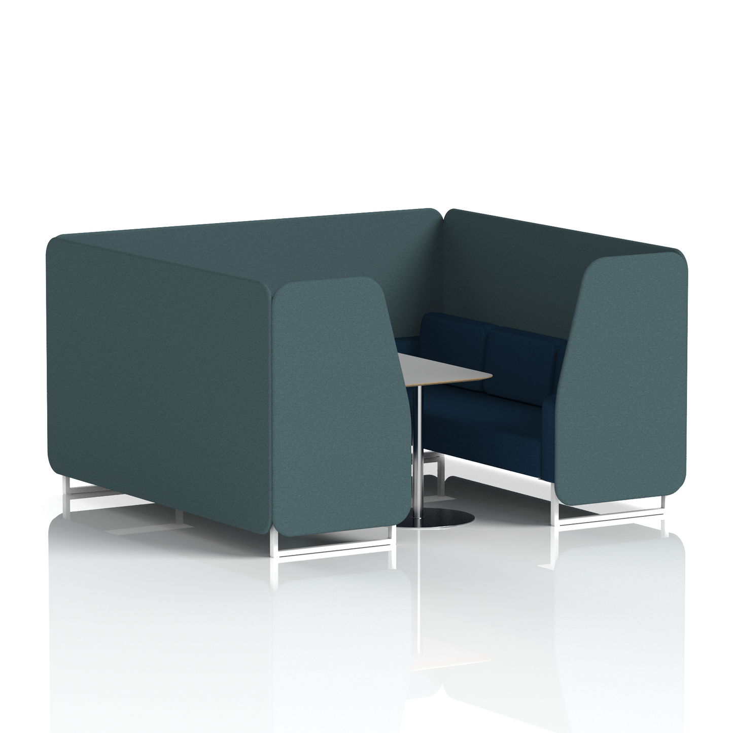 Brixworth Booth With Grey Table In Two Tone (Part 2)