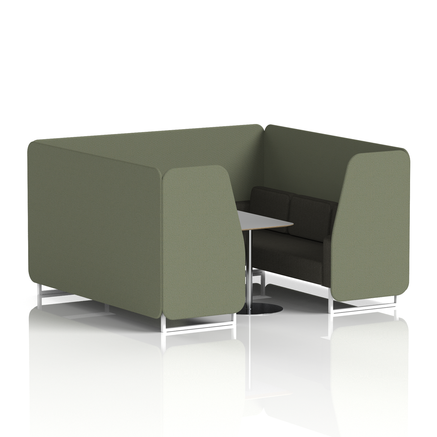 Brixworth Booth With Grey Table In Two Tone (Part 2)