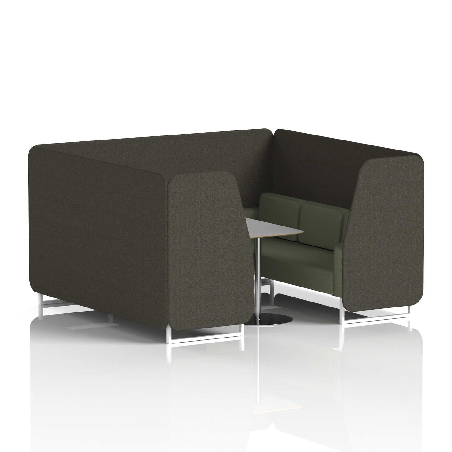 Brixworth Booth With Grey Table In Two Tone (Part 2)