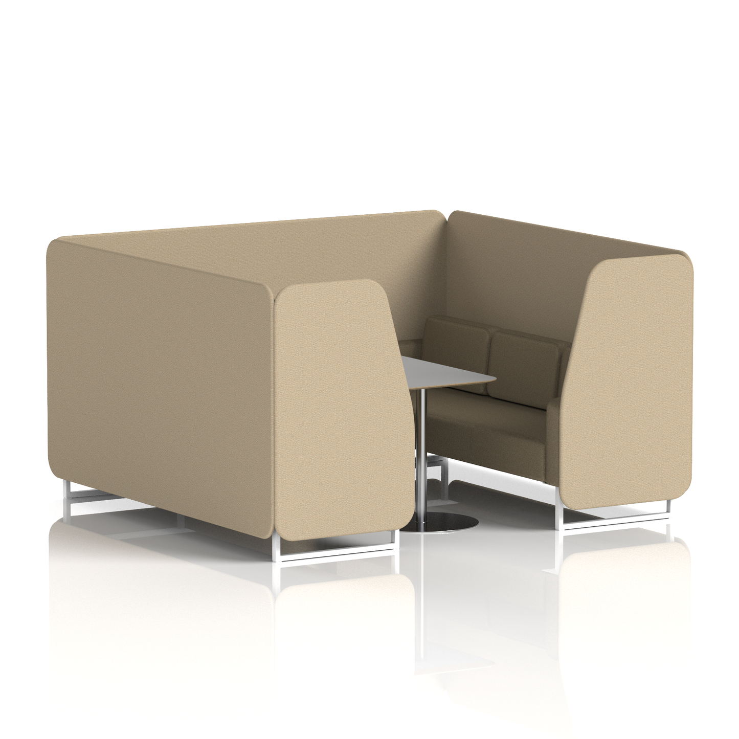 Brixworth Booth With Grey Table In Two Tone (Part 2)