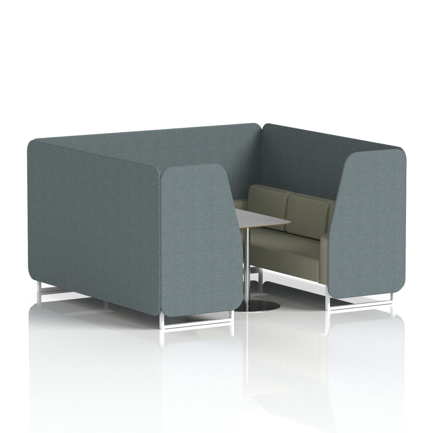 Brixworth Booth With Grey Table In Two Tone (Part 2)