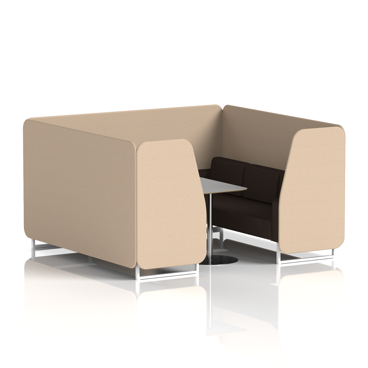 Brixworth Booth With Grey Table In Two Tone (Part 2)