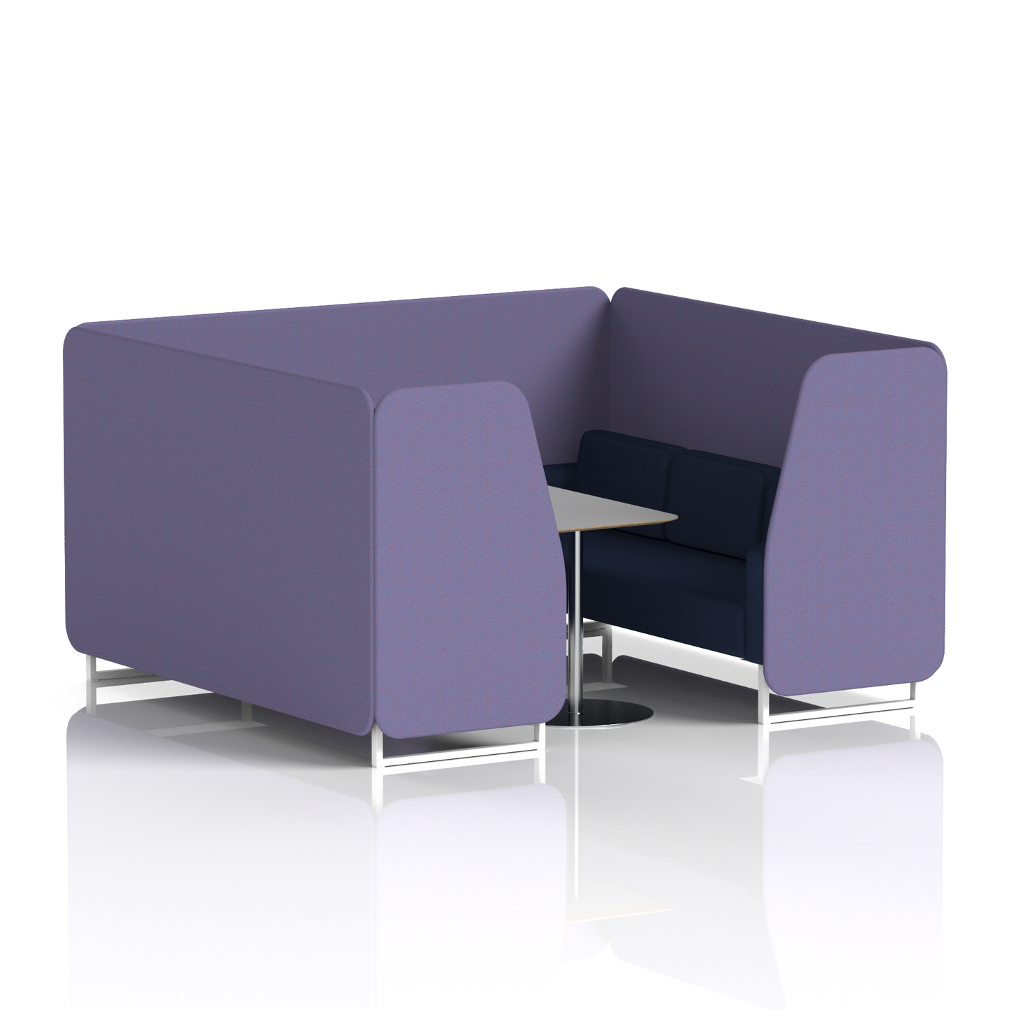 Brixworth Booth With Grey Table In Two Tone (Part 2)
