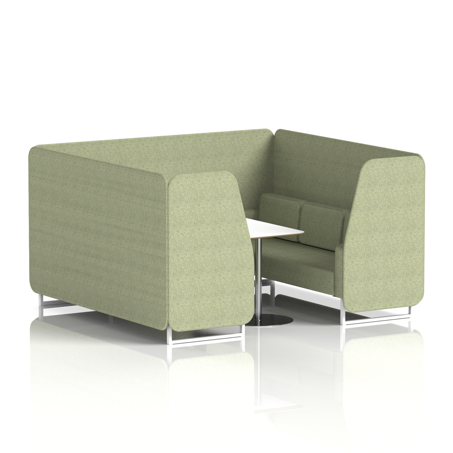 Brixworth Booth With White Table In Single Tone (Part 1)