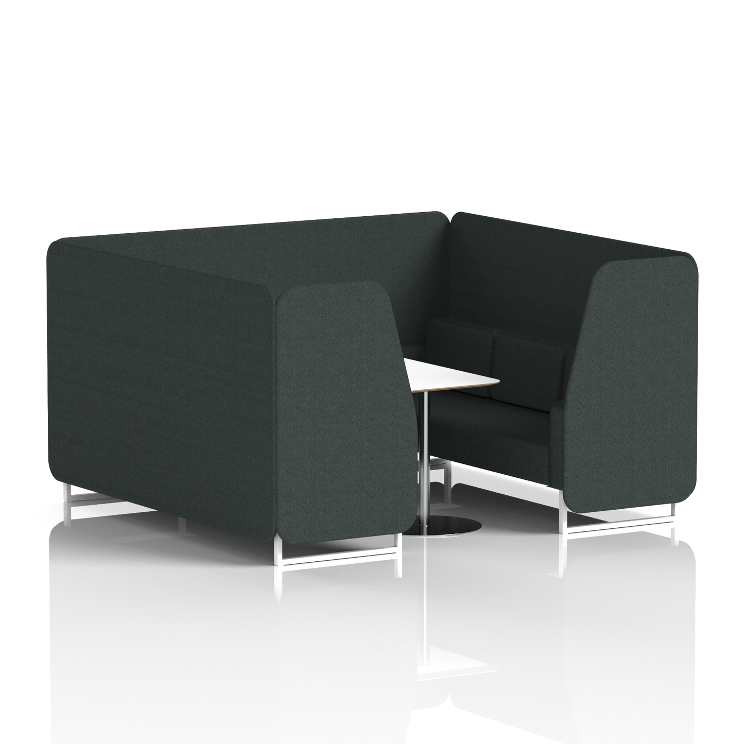 Brixworth Booth With White Table In Single Tone (Part 1)