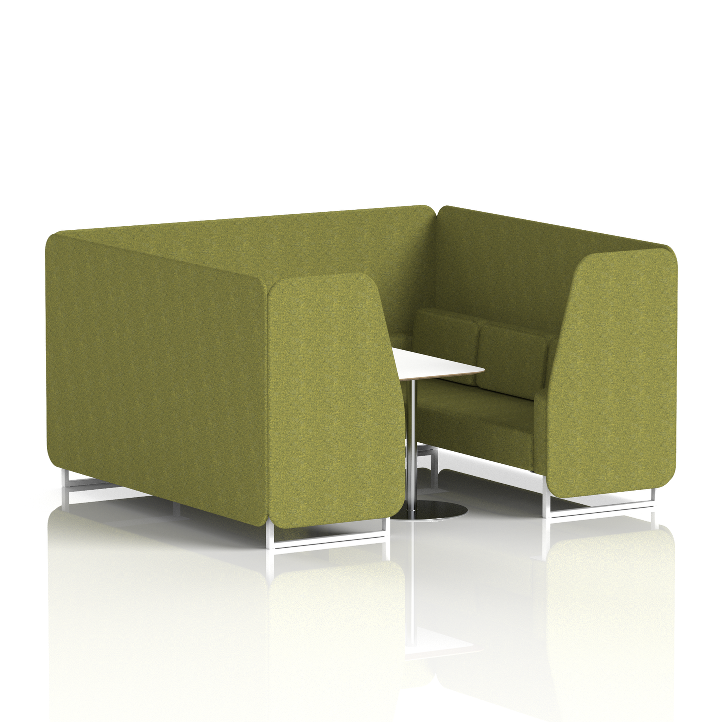 Brixworth Booth With White Table In Single Tone (Part 1)