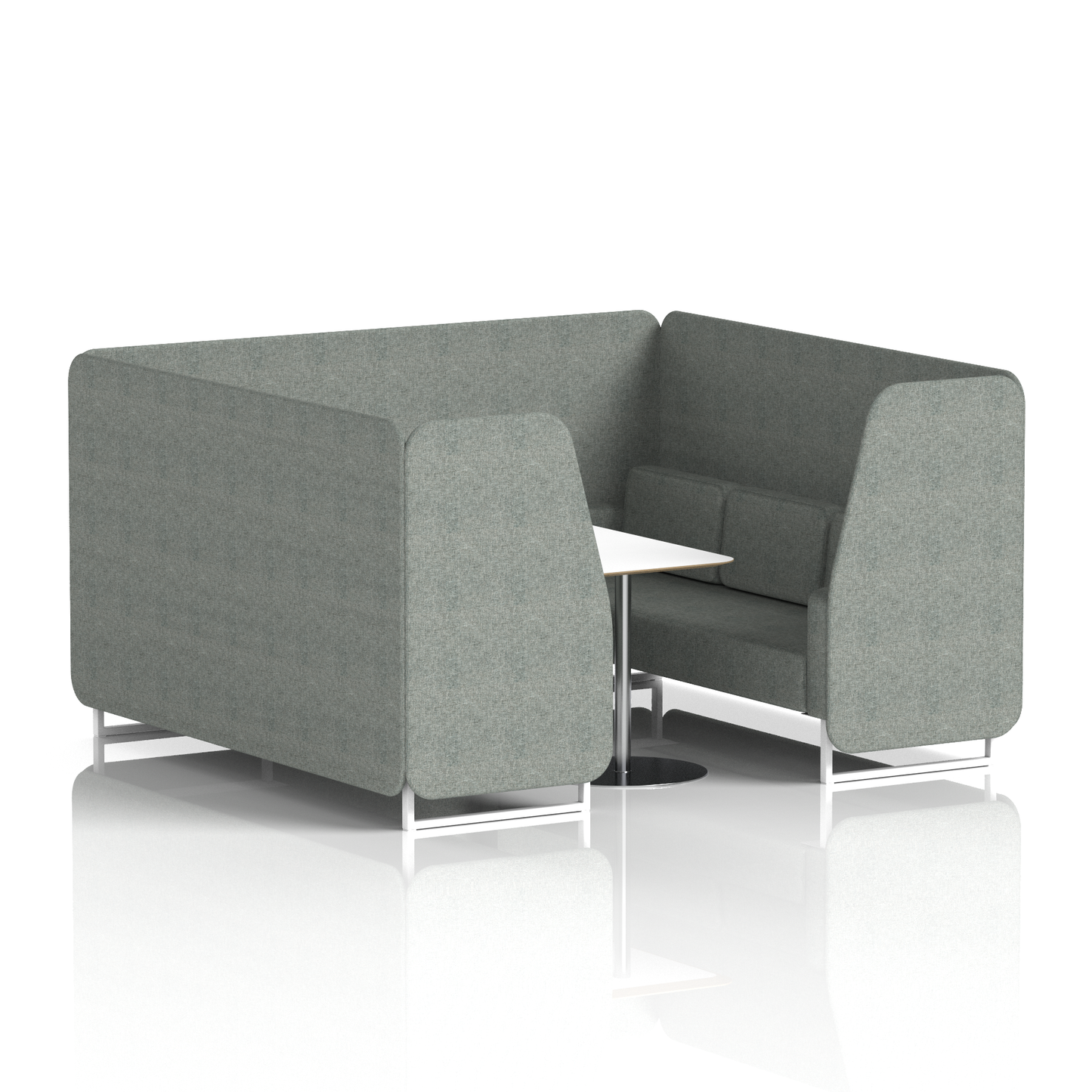 Brixworth Booth With White Table In Single Tone (Part 1)