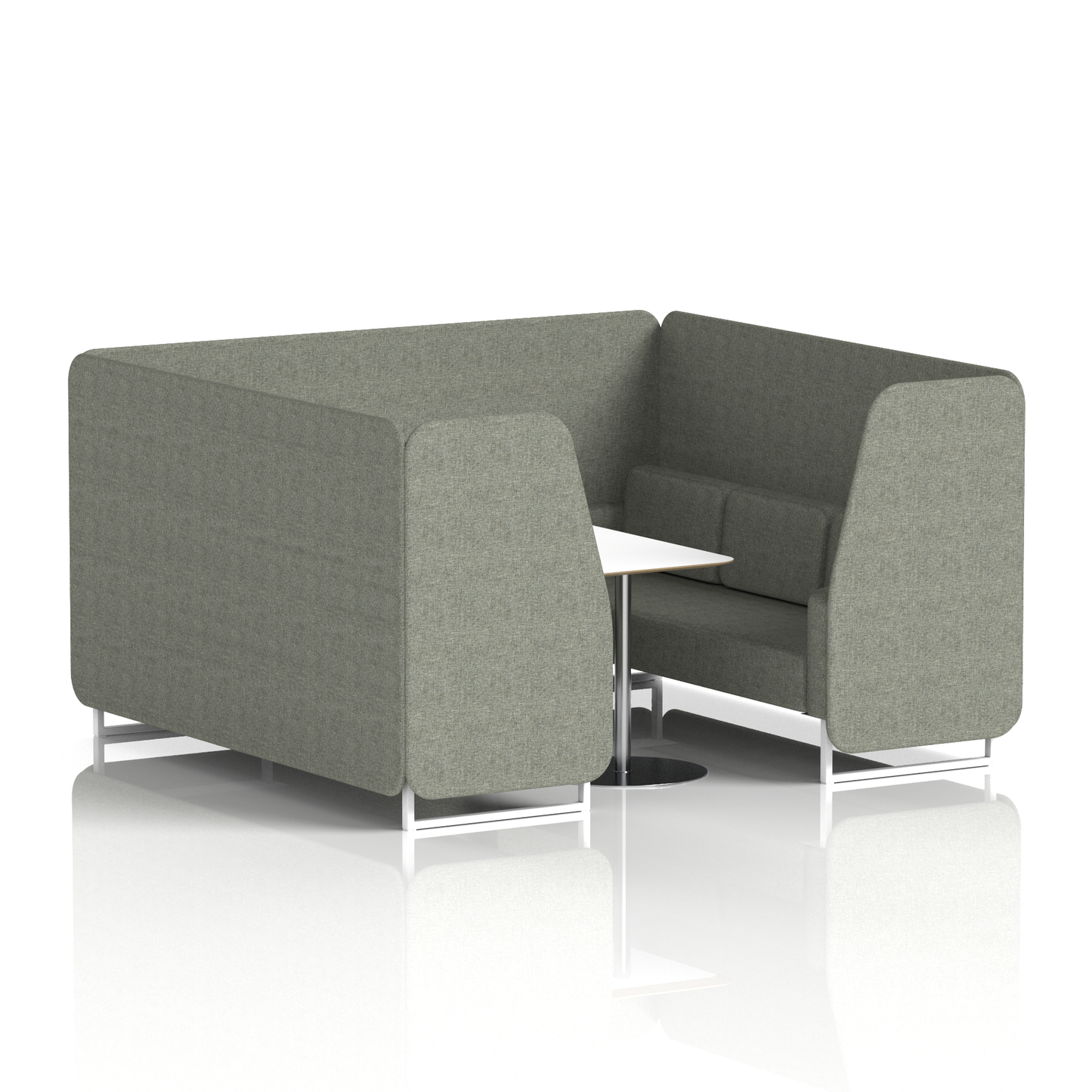 Brixworth Booth With White Table In Single Tone (Part 1)